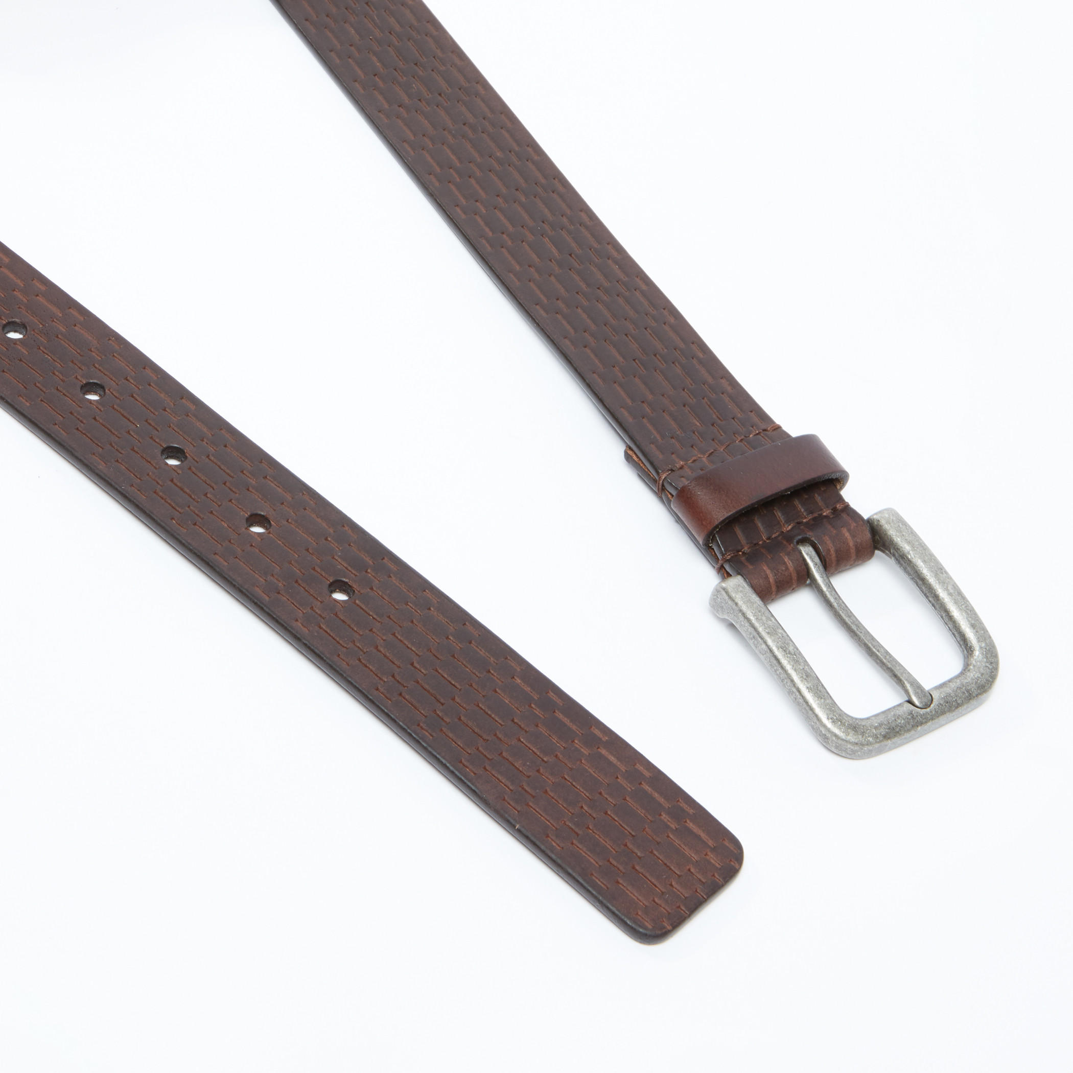 حزام بتصميم بارز الملمس مع إبزيم بدبوس للإغلاق-men-beltsandwallets-belts-image-3
