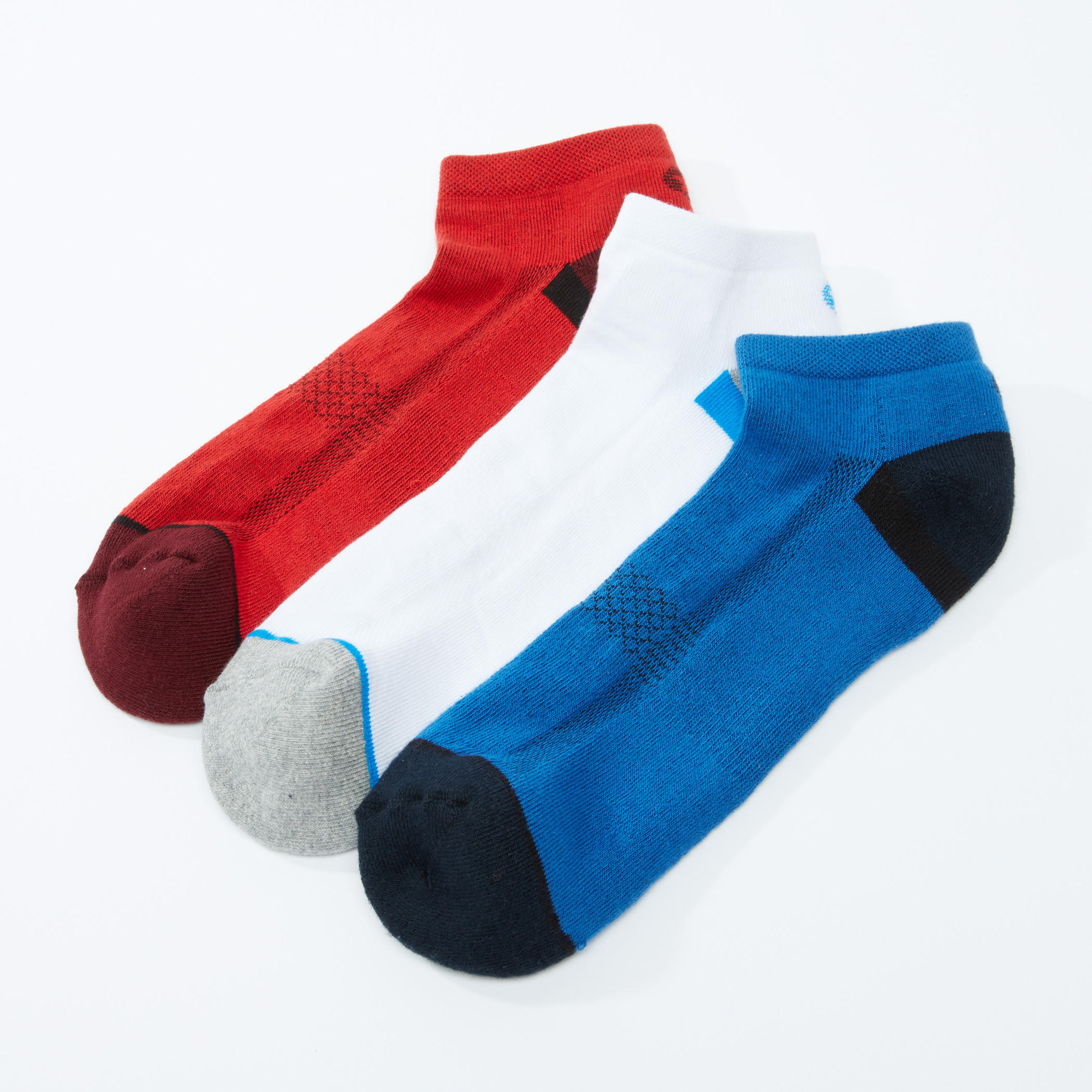 Textured Ankle Length Socks - Set of 3-men-socks-image-2