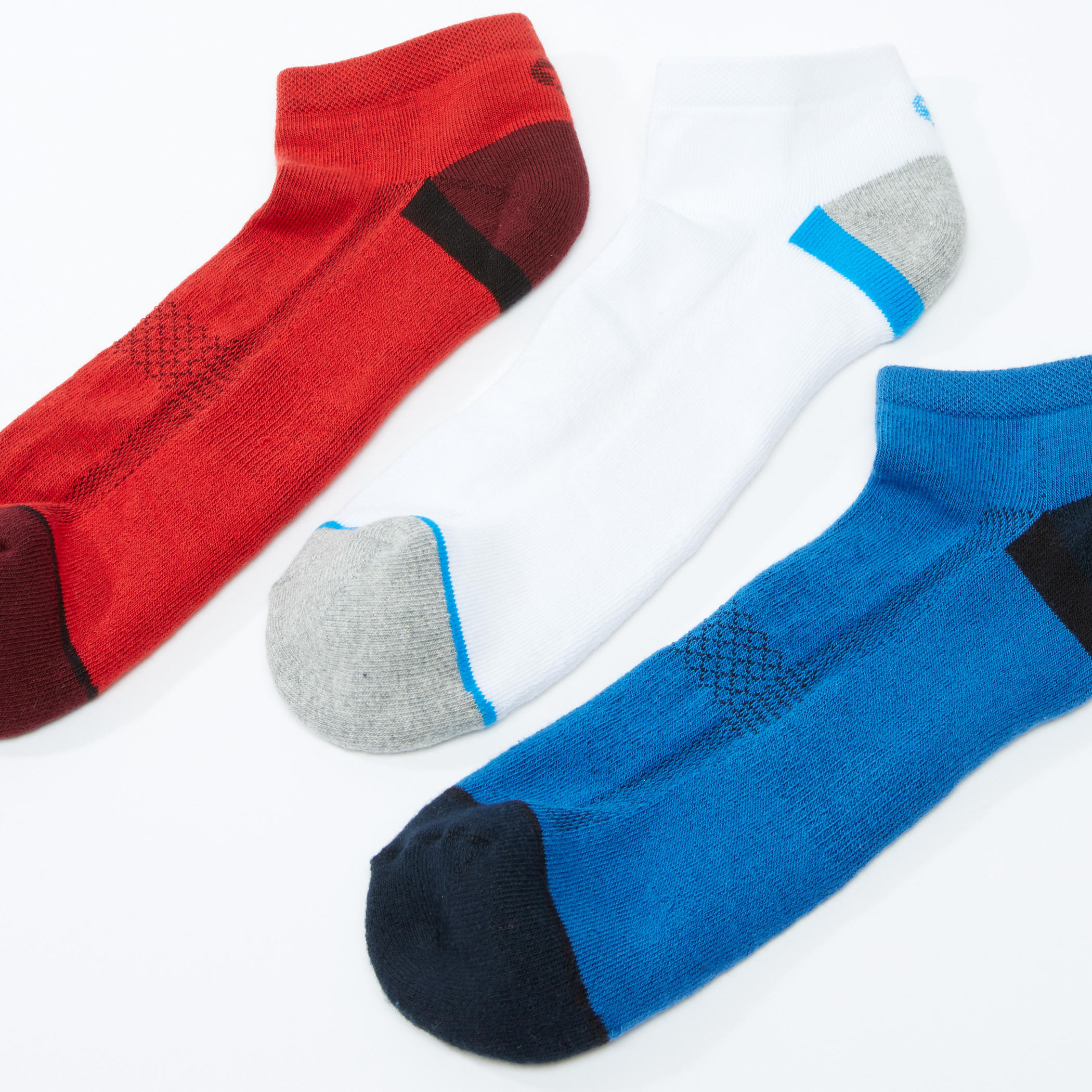 Textured Ankle Length Socks - Set of 3-men-socks-image-3