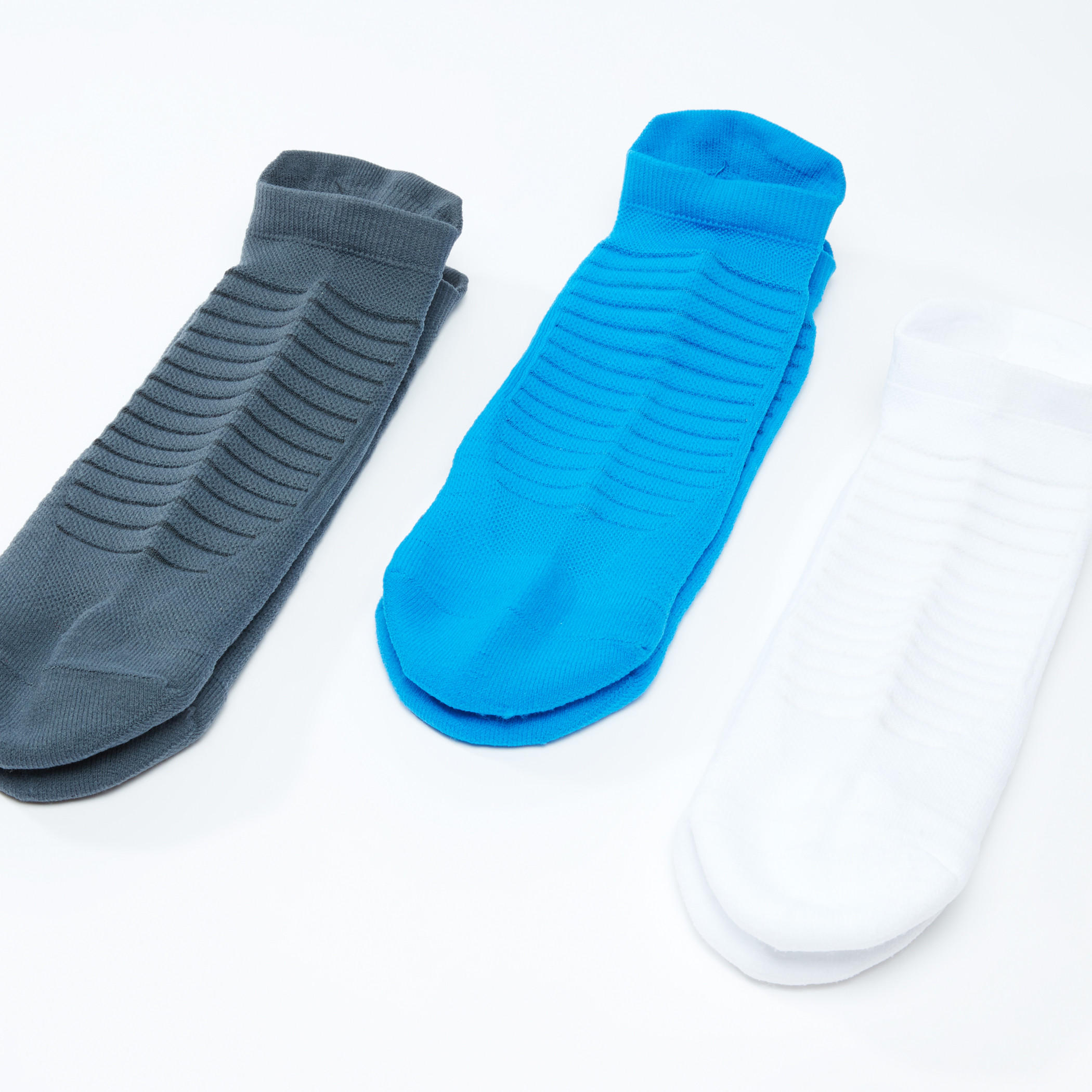 Ribbed Ankle Length Socks - Set of 3-men-socks-image-1