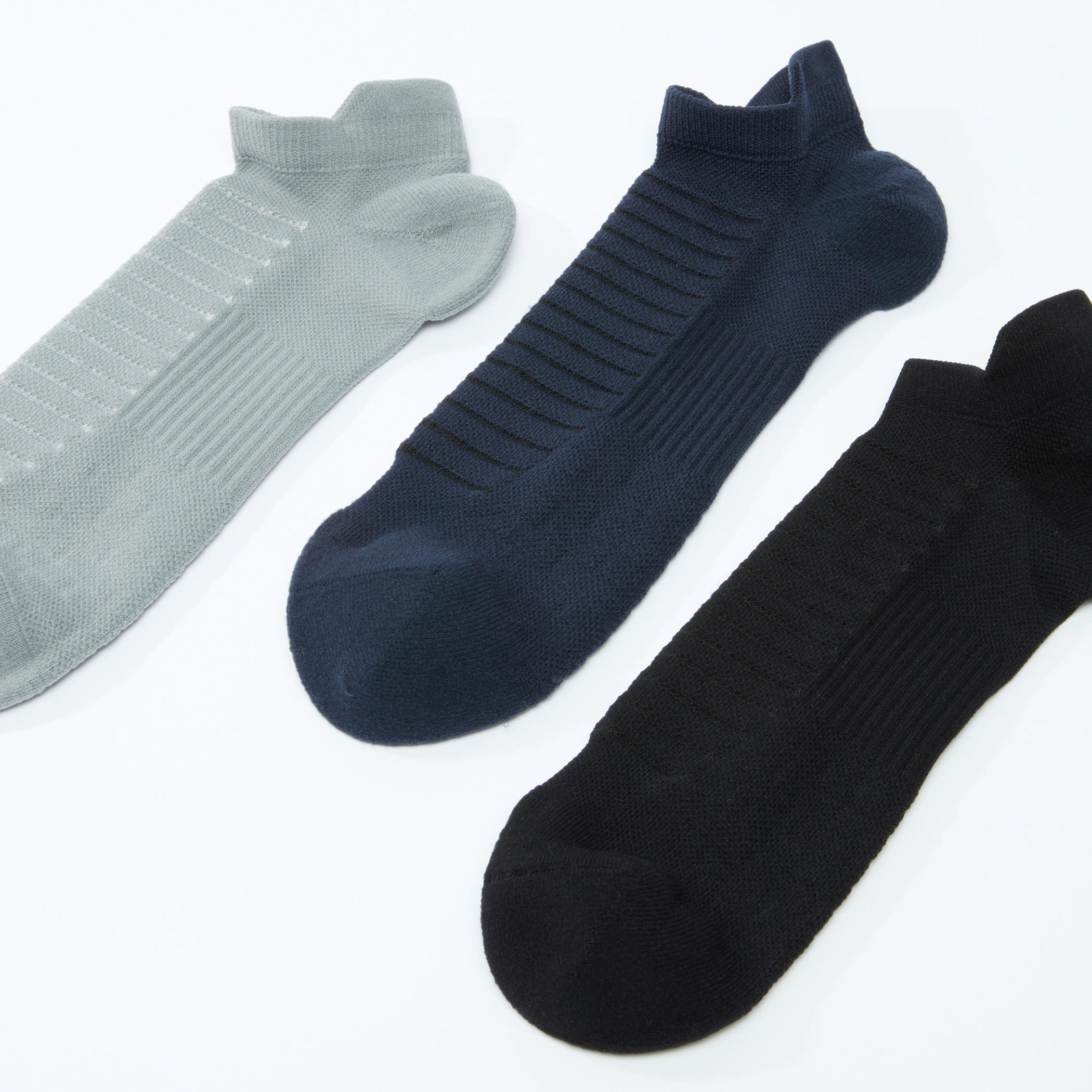 Ribbed Ankle Length Socks - Set of 3-men-socks-image-3