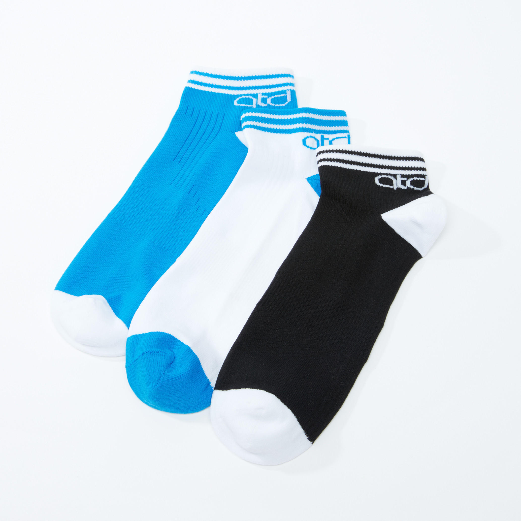 جوارب مضلعة بطول الكاحل - طقم من 3 أزواج-men-socks-image-2