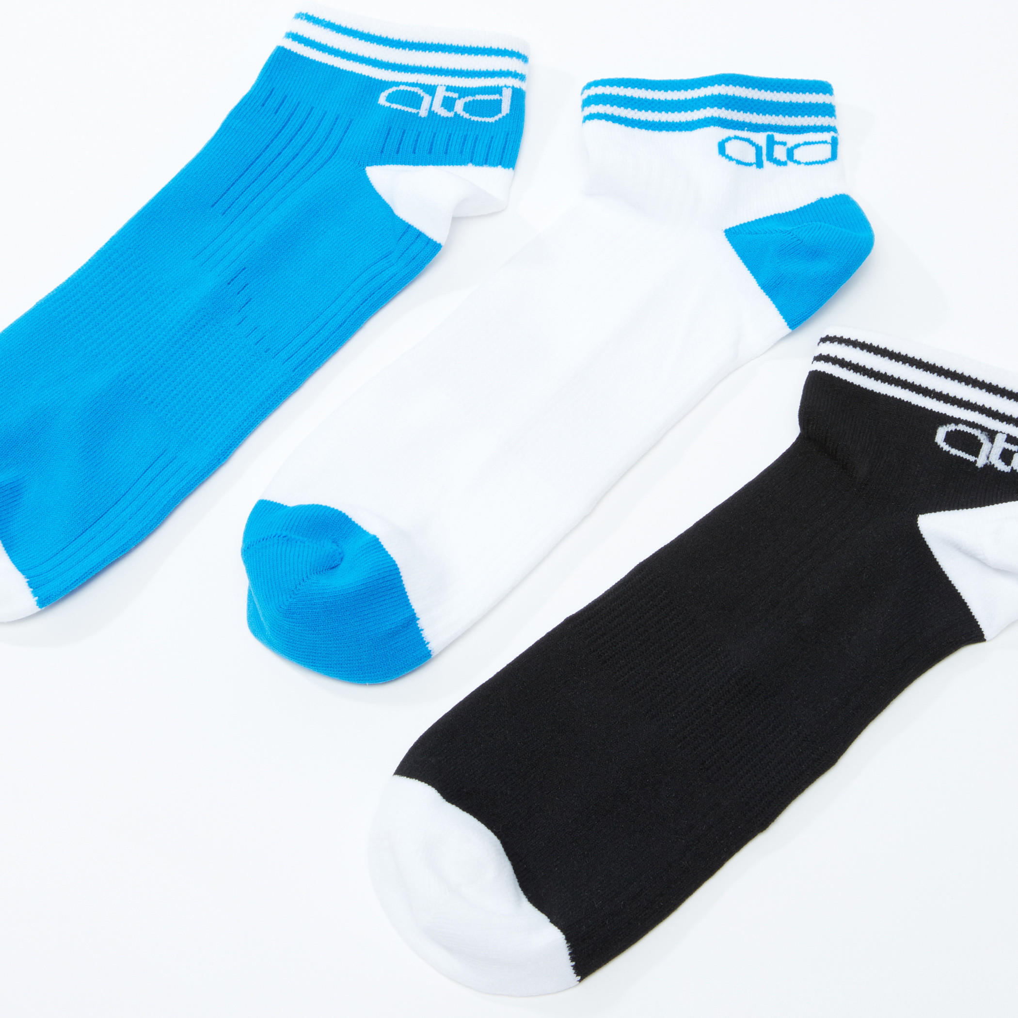 جوارب مضلعة بطول الكاحل - طقم من 3 أزواج-men-socks-image-3