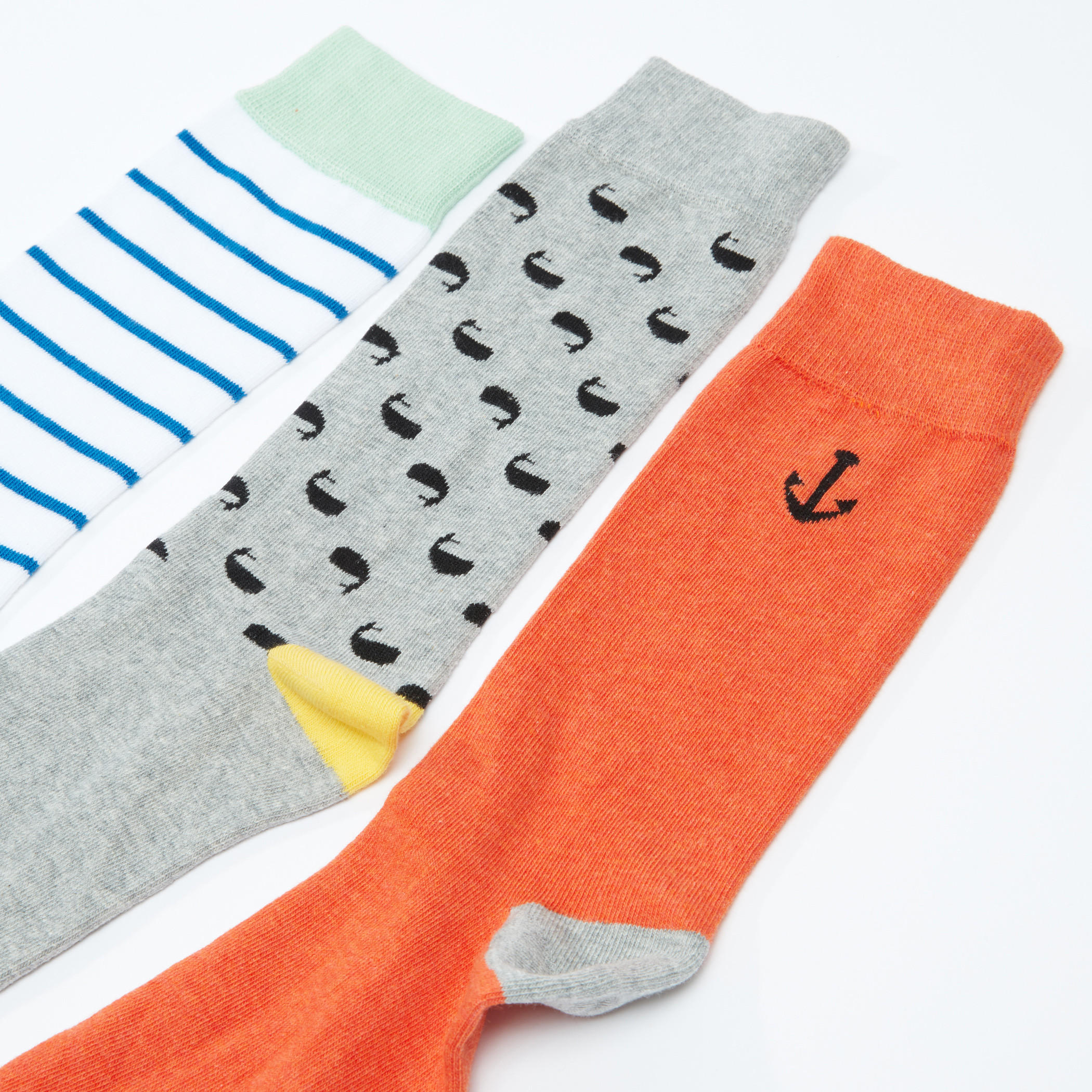 Assorted Crew Length Socks - Set of 3-men-socks-image-3