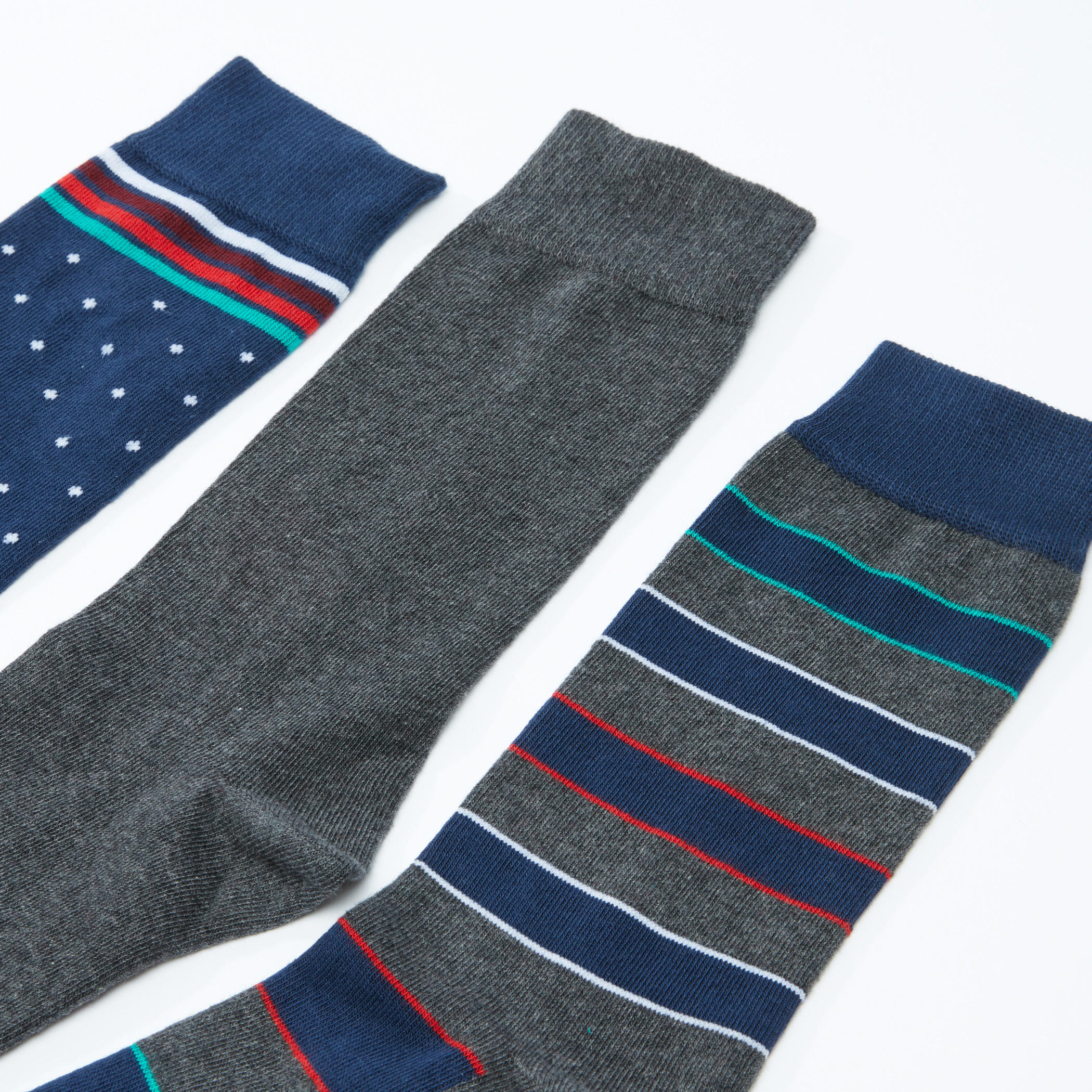 جوارب قصيرة متنوعة - طقم من 3 أزواج-men-socks-image-3