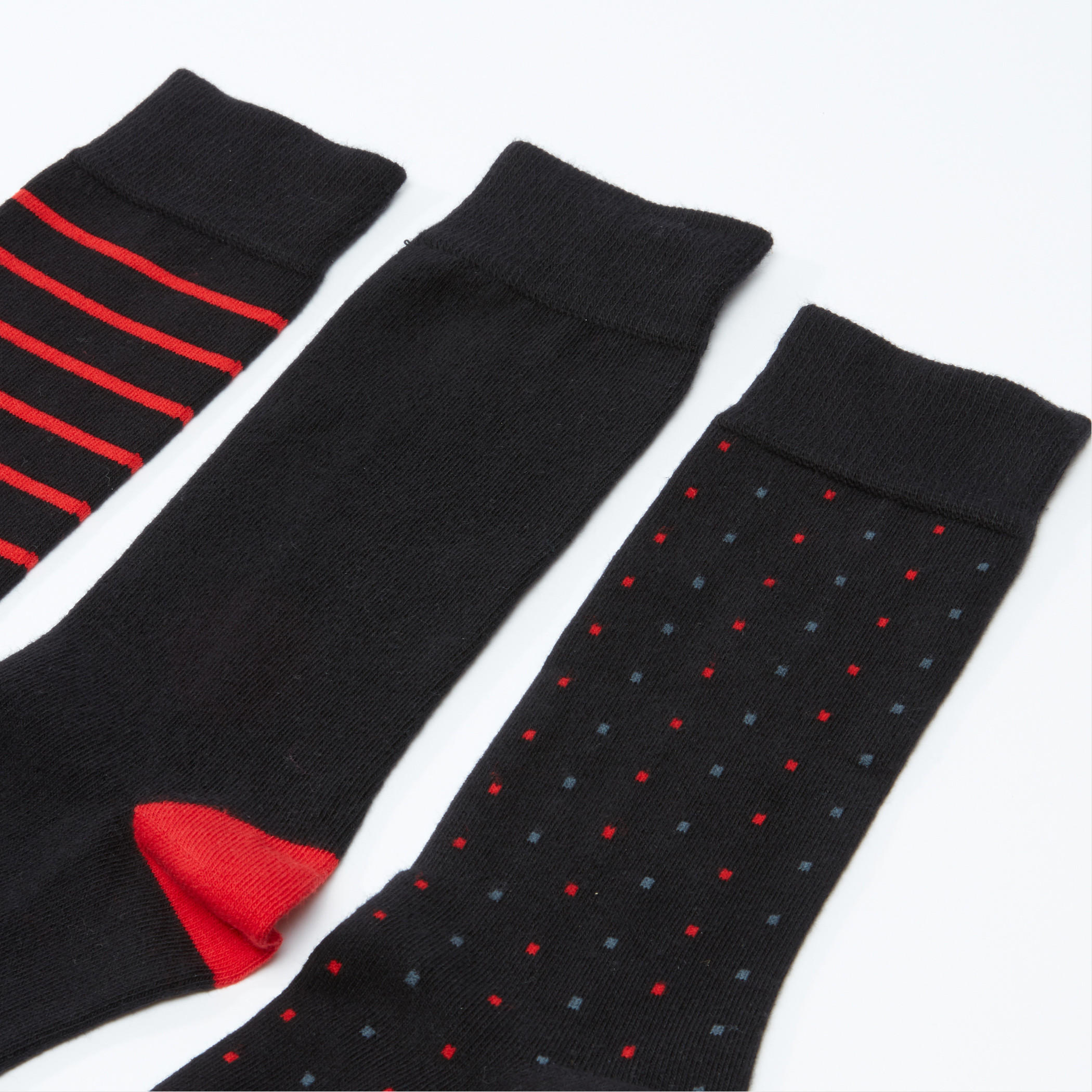 جوارب متوسطة الطول متنوعة - طقم من 3 أزواج-men-socks-image-3