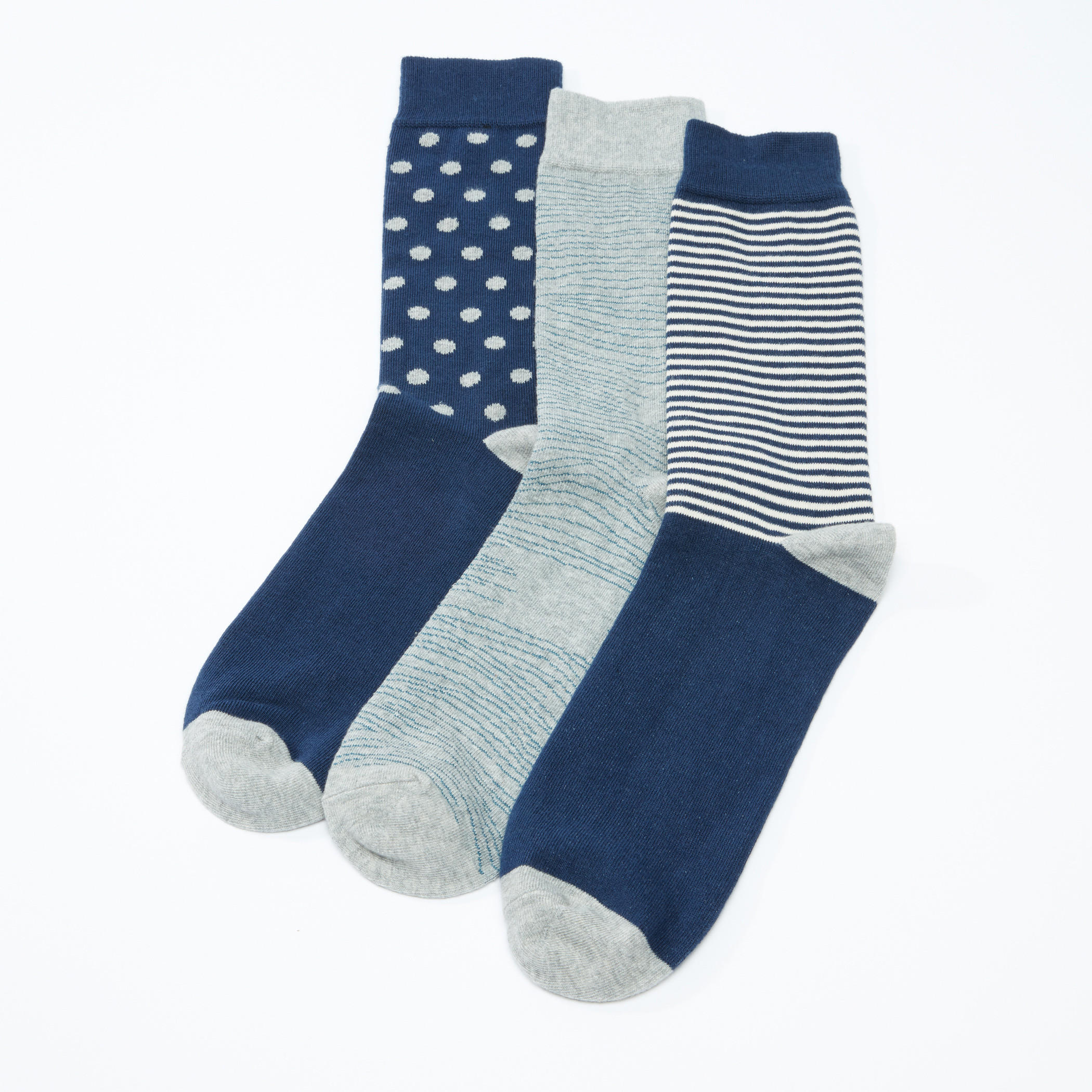 جوارب قصيرة متنوعة - طقم من 3 أزواج-men-socks-image-1