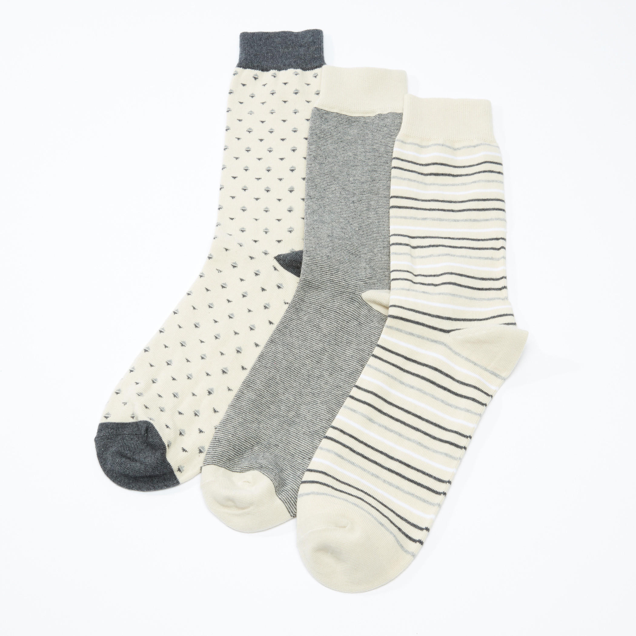 Assorted Crew Length Socks - Set of 3-men-socks-image-1