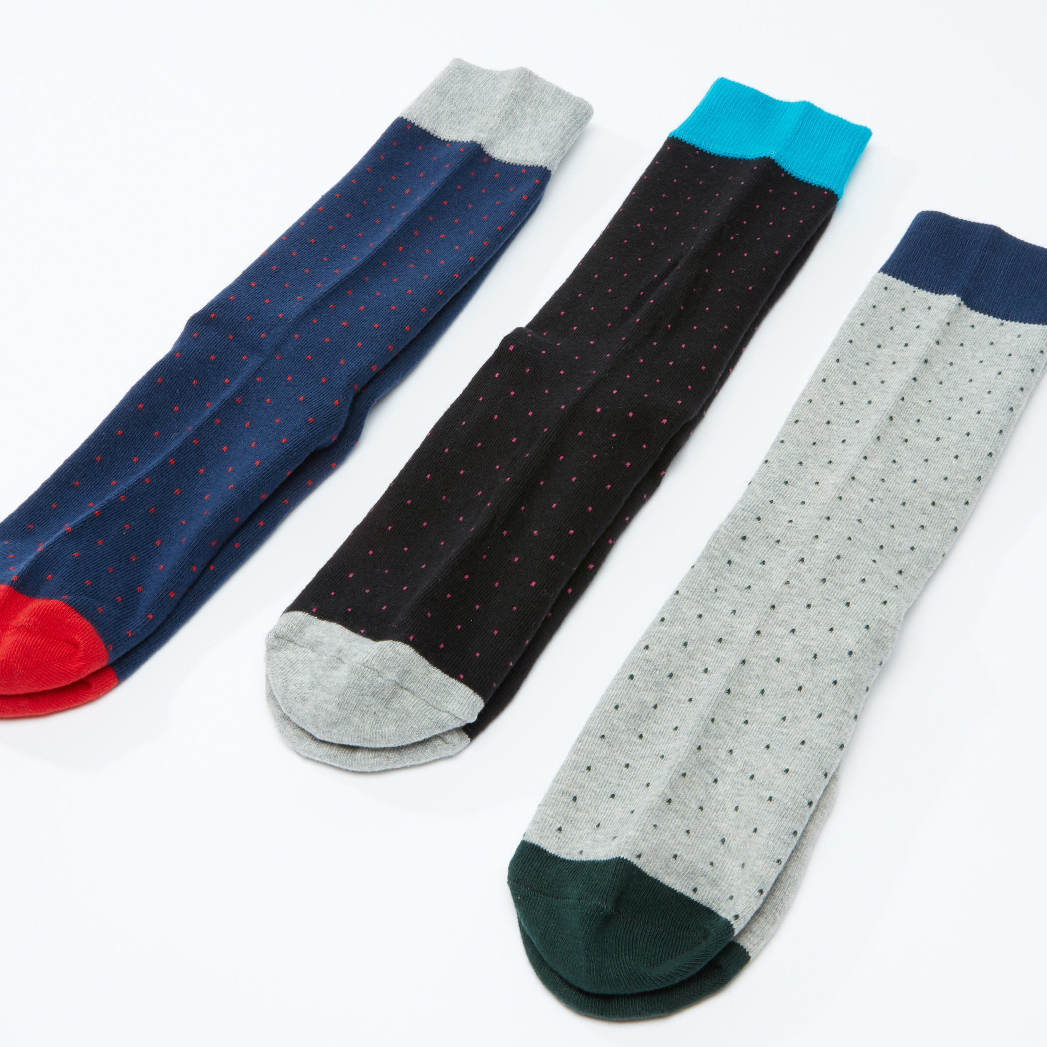 Printed Crew Length Socks - Set of 3-men-socks-image-2