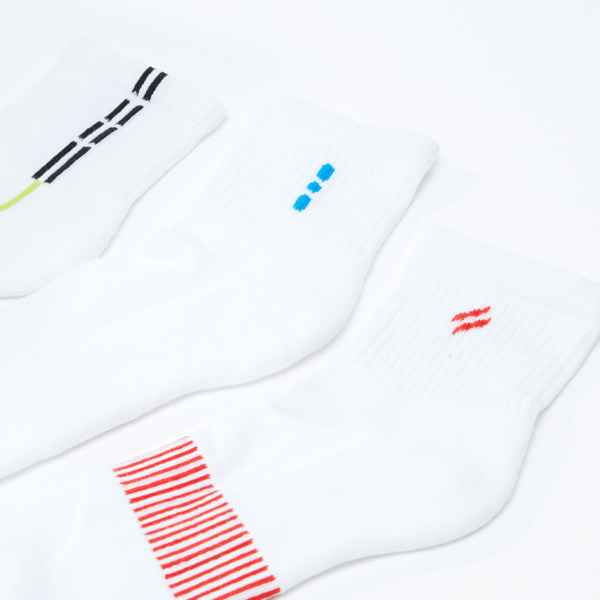 جوارب مضلعة بطول الكاحل - طقم من 3 أزواج-men-socks-image-3