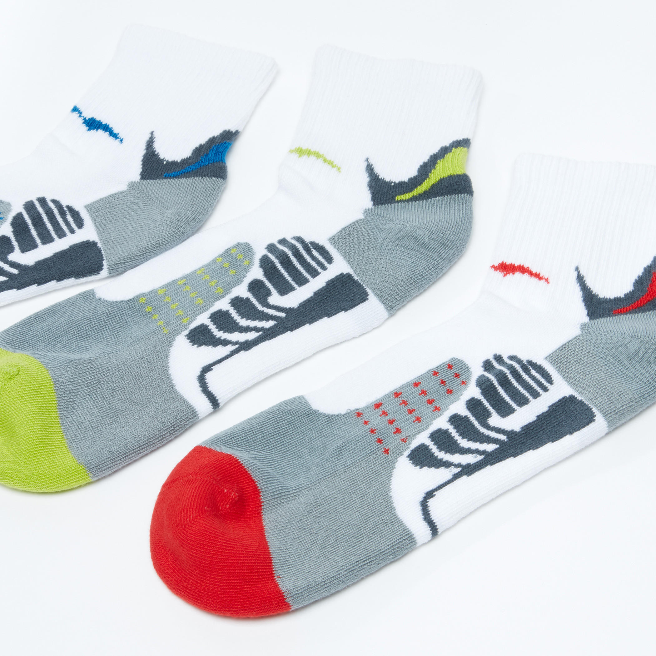 جوارب بطول الكاحل بطبعات - طقم من 3 أزواج-men-socks-image-3
