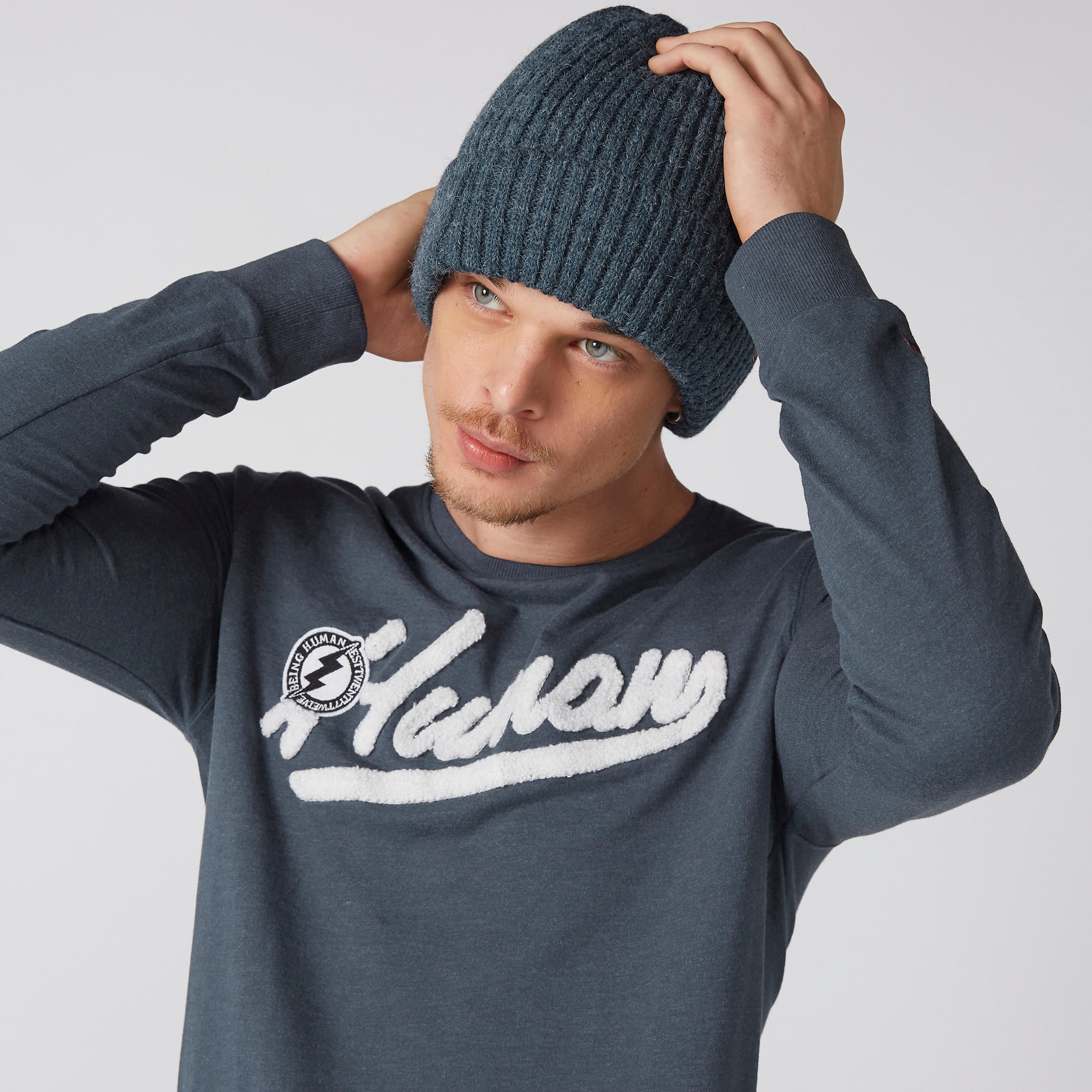 Ribbed Beanie Cap-men-caps-image-2