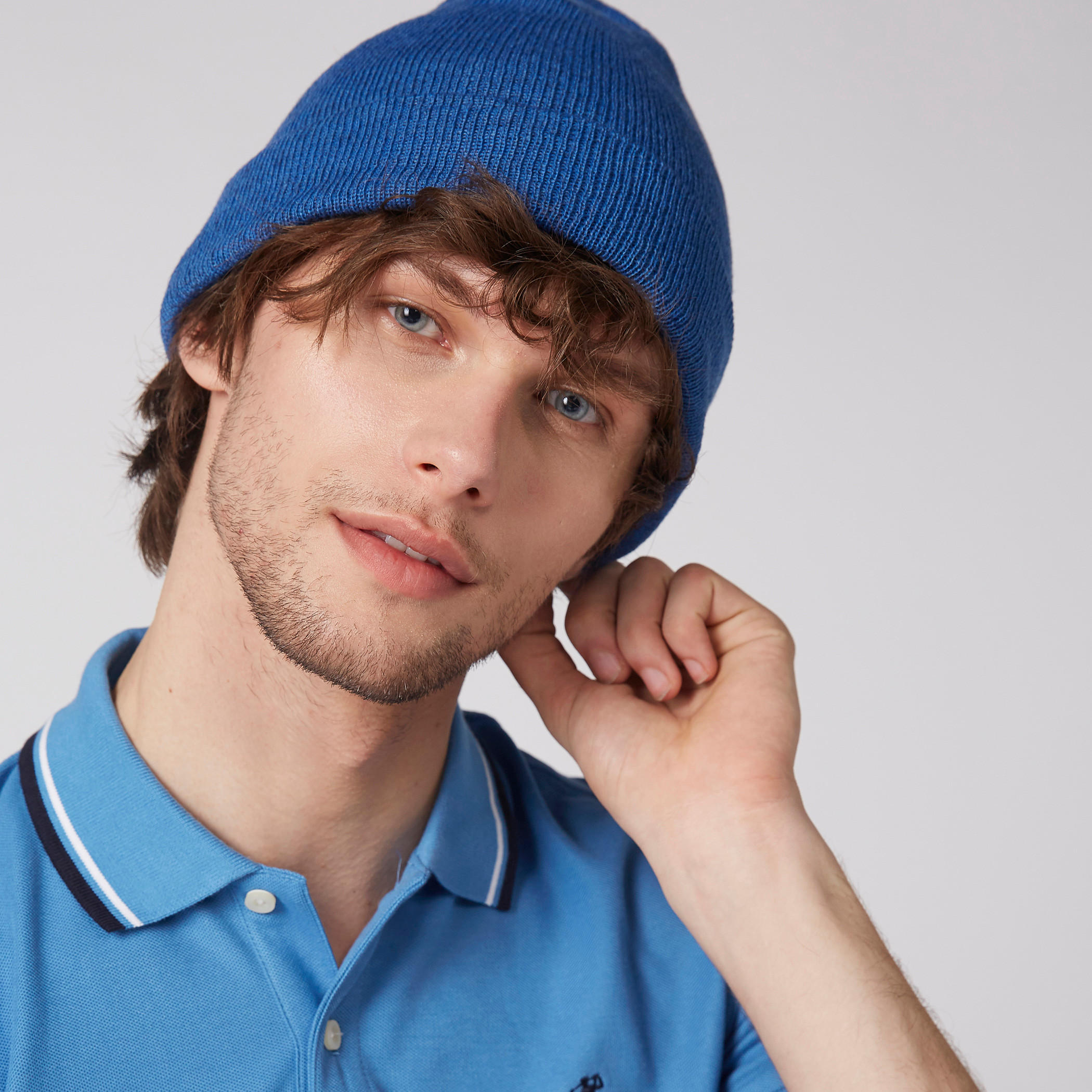 Textured Beanie Cap-men-caps-image-2