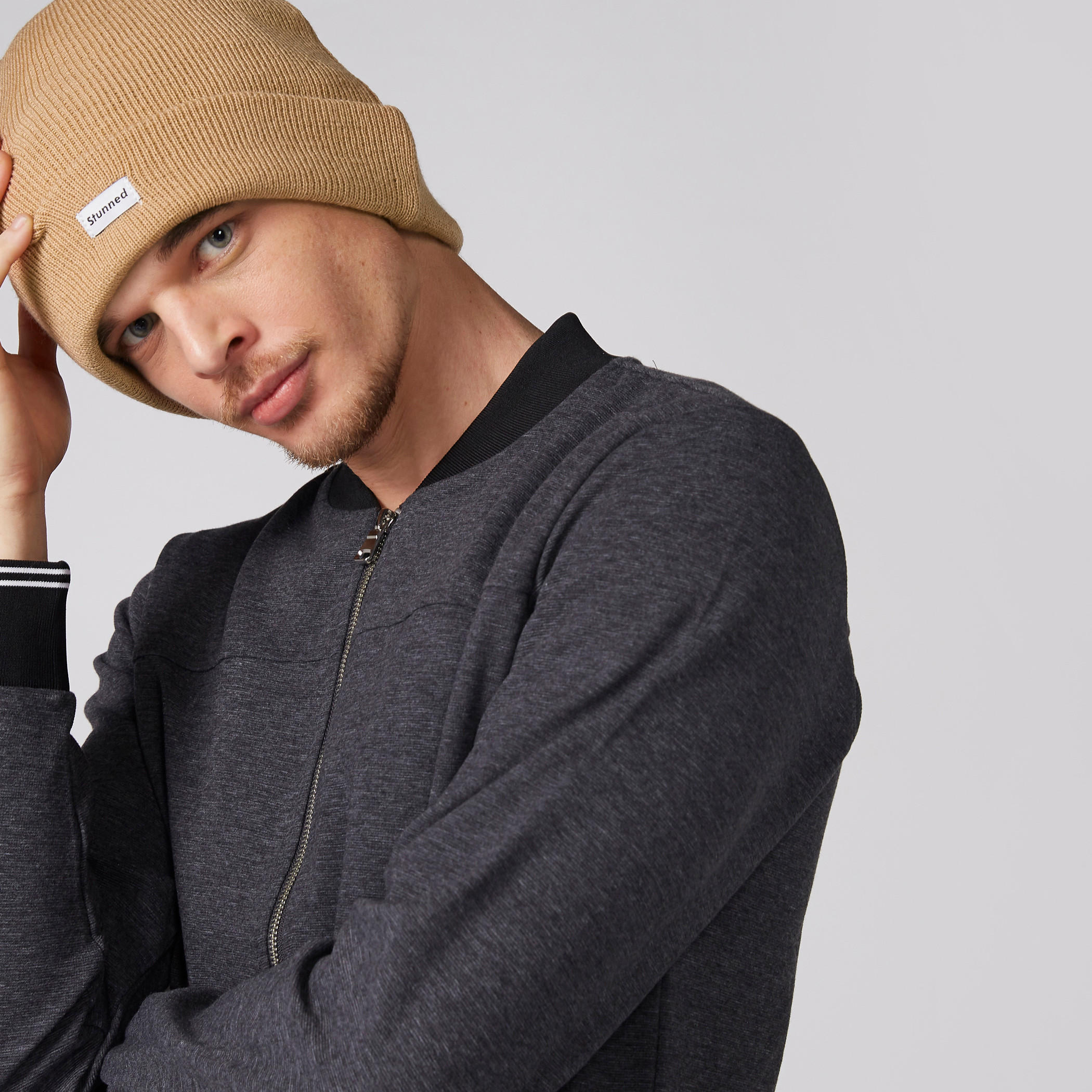 Ribbed Beanie Cap-men-caps-image-2