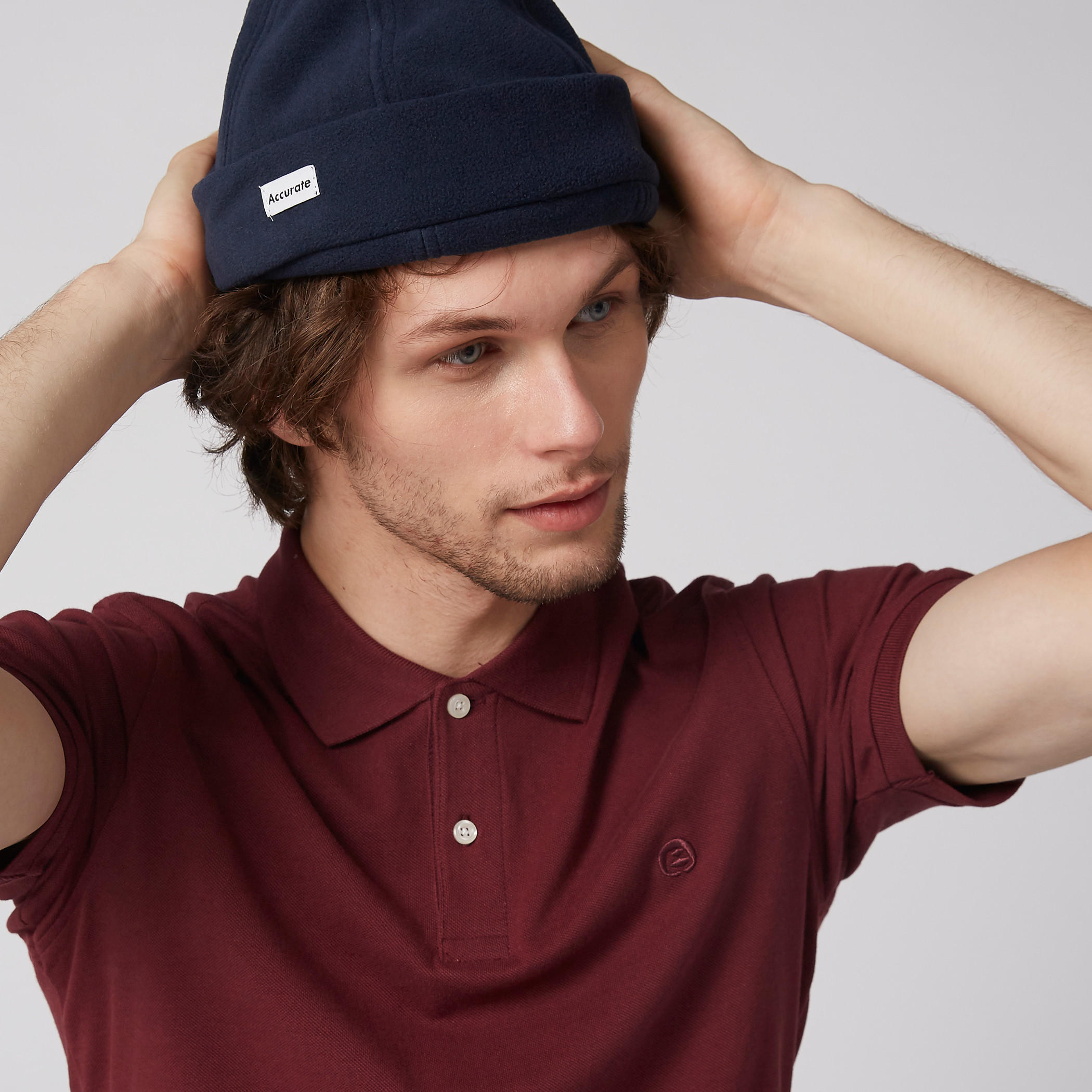 Stitch Detail Beanie Cap-men-caps-image-2