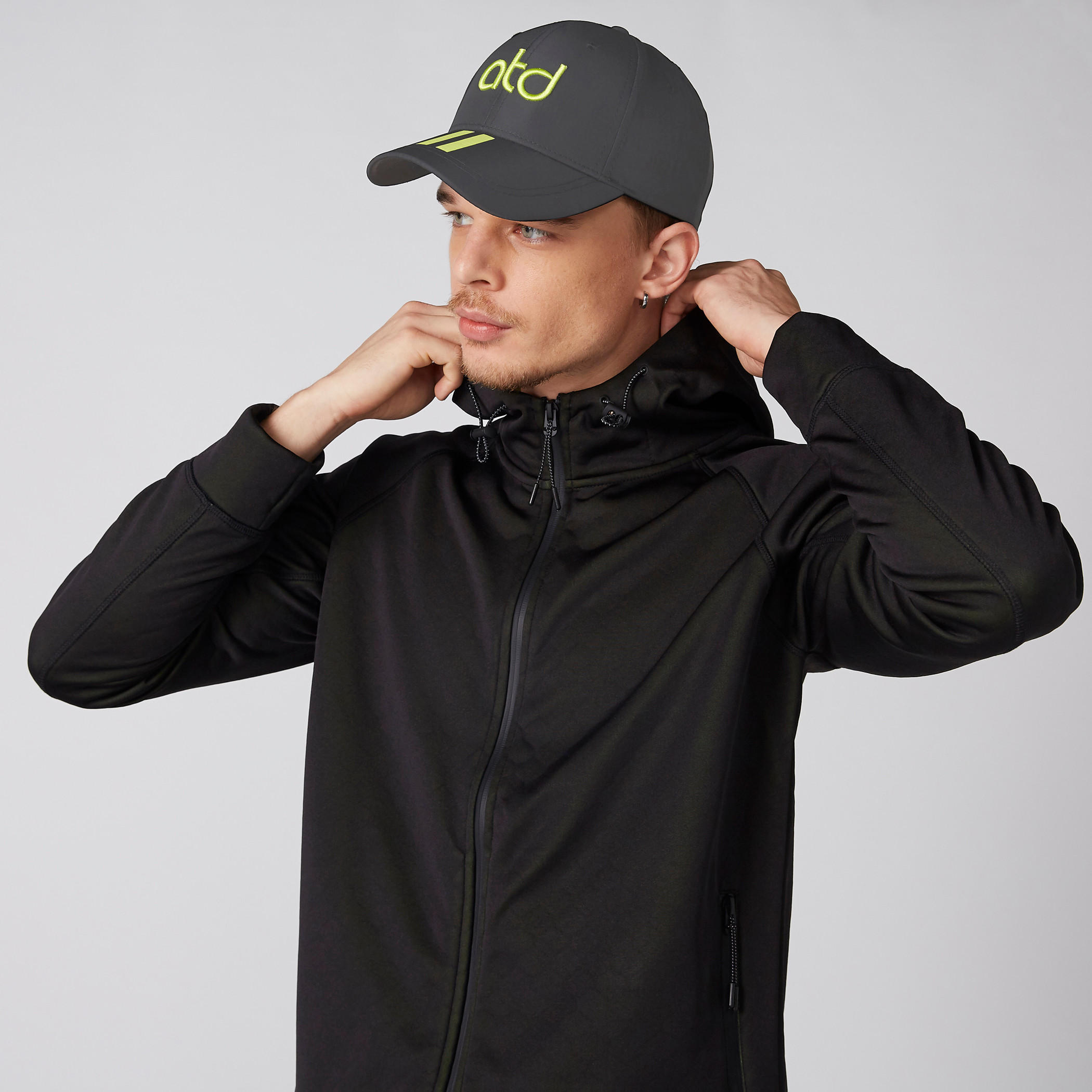Embroidered Applique Detail Cap with Snap Closure-men-caps-image-2