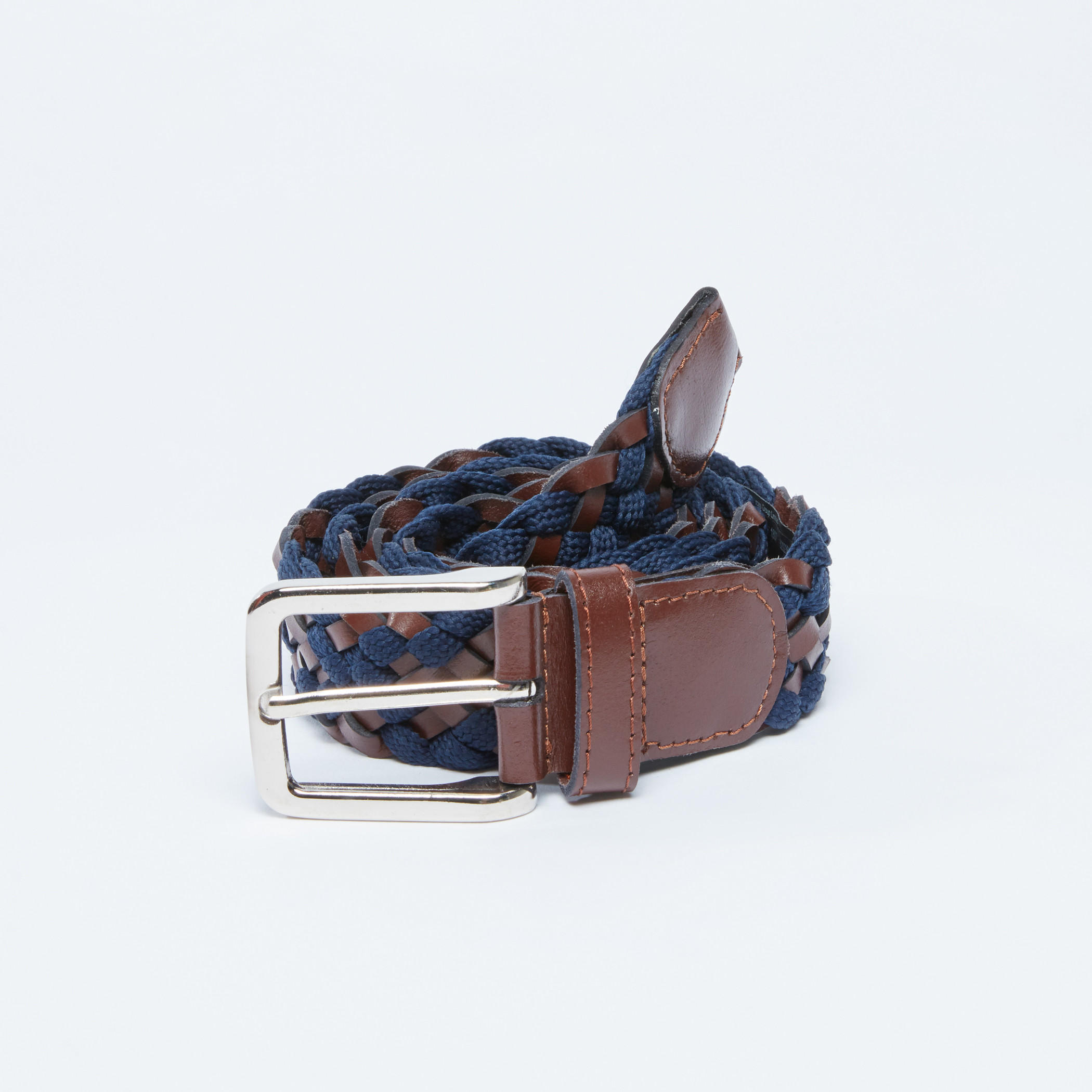 Textured Belt with Pin Buckle Closure-men-beltsandwallets-belts-image-1