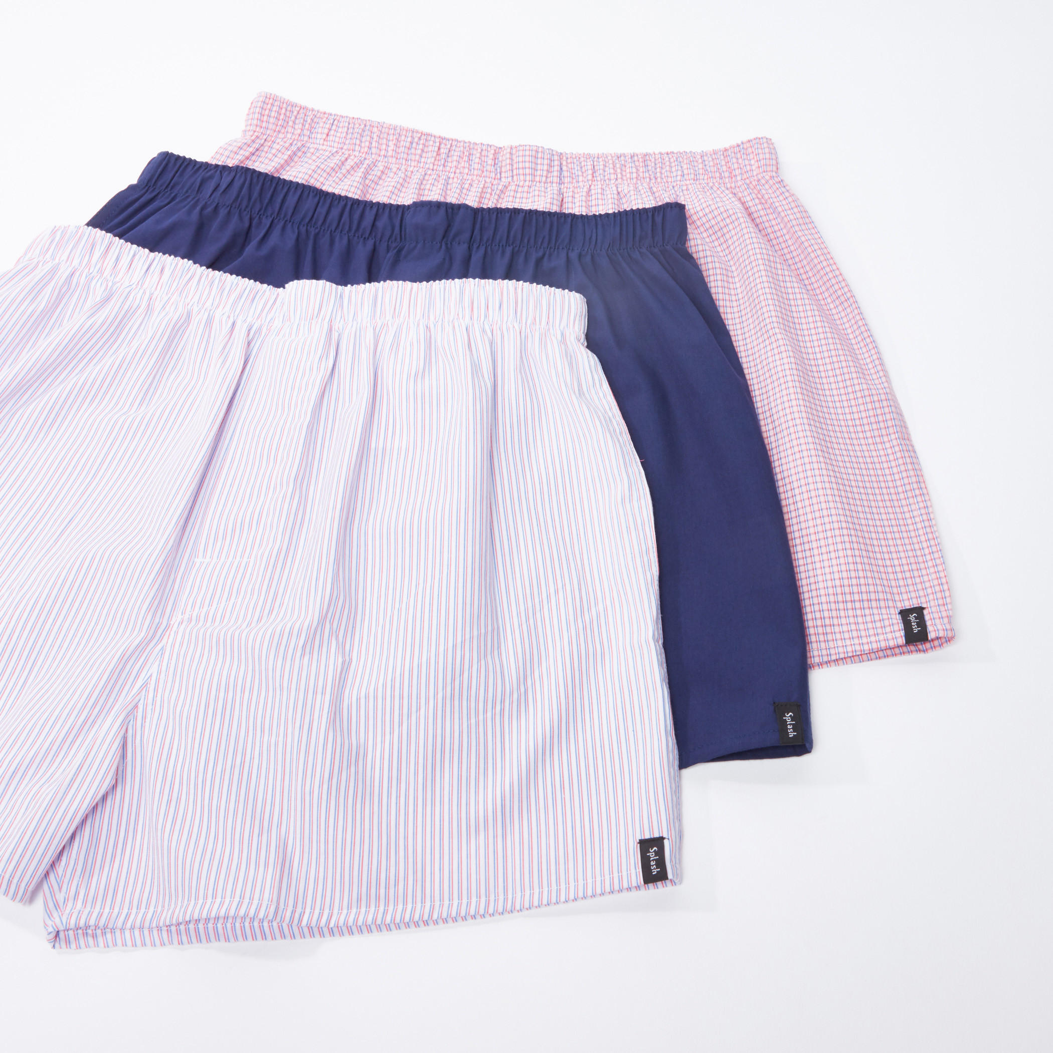 سراويل بوكسر متنوعة بخصر مطّاطي - طقم من 3 قطع-men-clothing-innerwear-underwear-image-1
