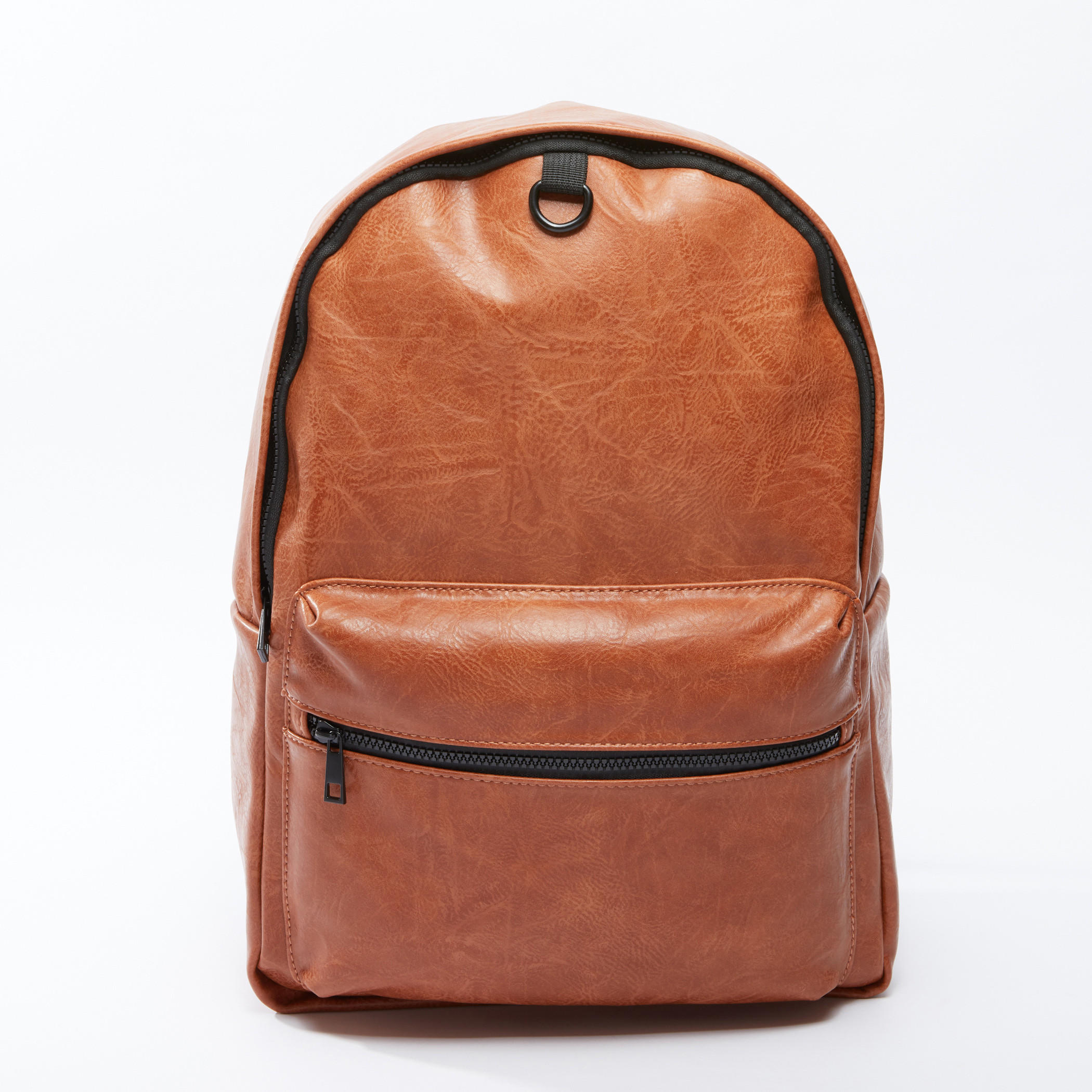 Textured Backpack with Zip Closure and Adjustable Shoulder Straps-men-bags-image-1
