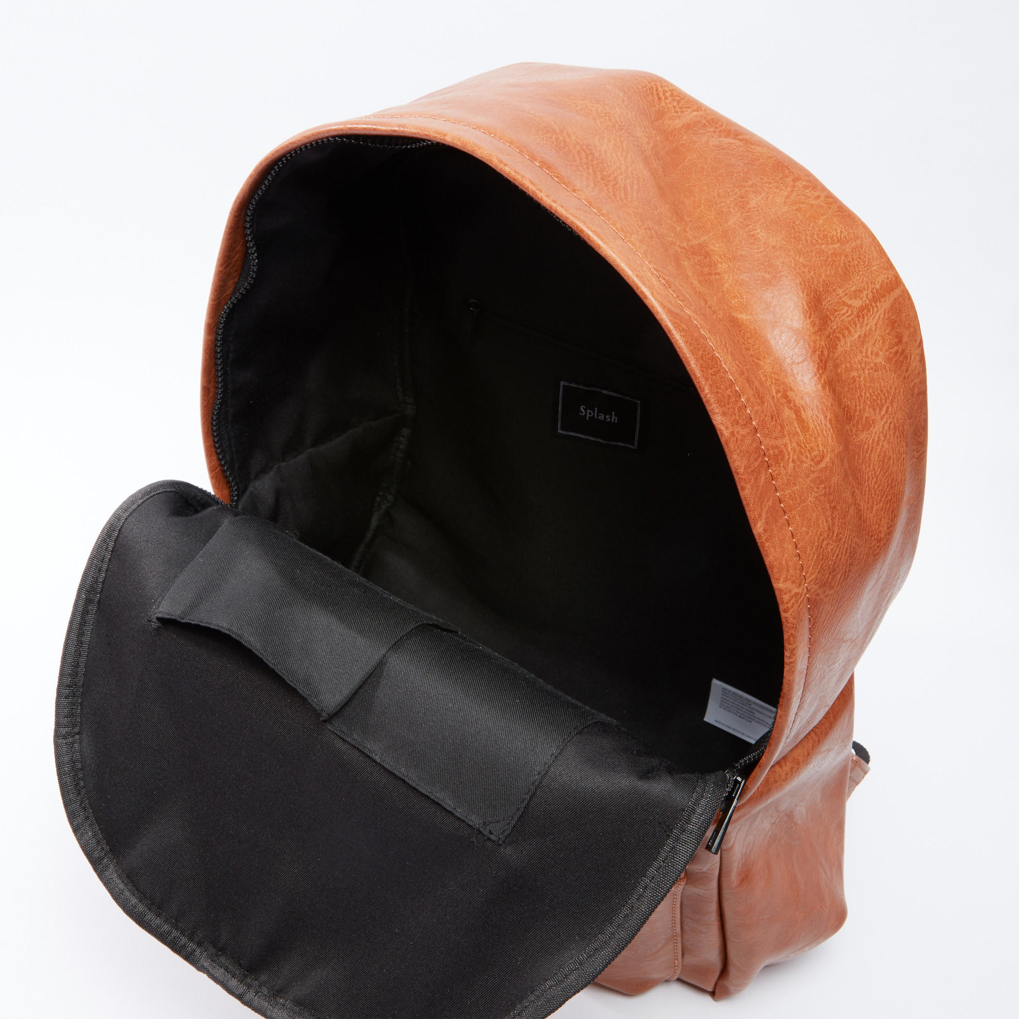 Textured Backpack with Zip Closure and Adjustable Shoulder Straps-men-bags-image-3