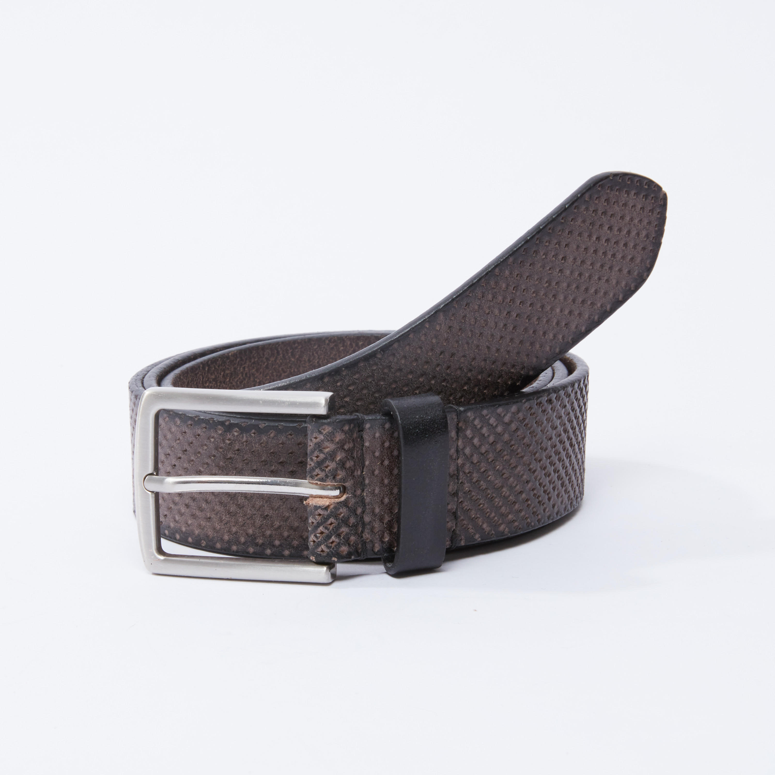 Textured Belt with Pin Buckle Closure-men-beltsandwallets-belts-image-1