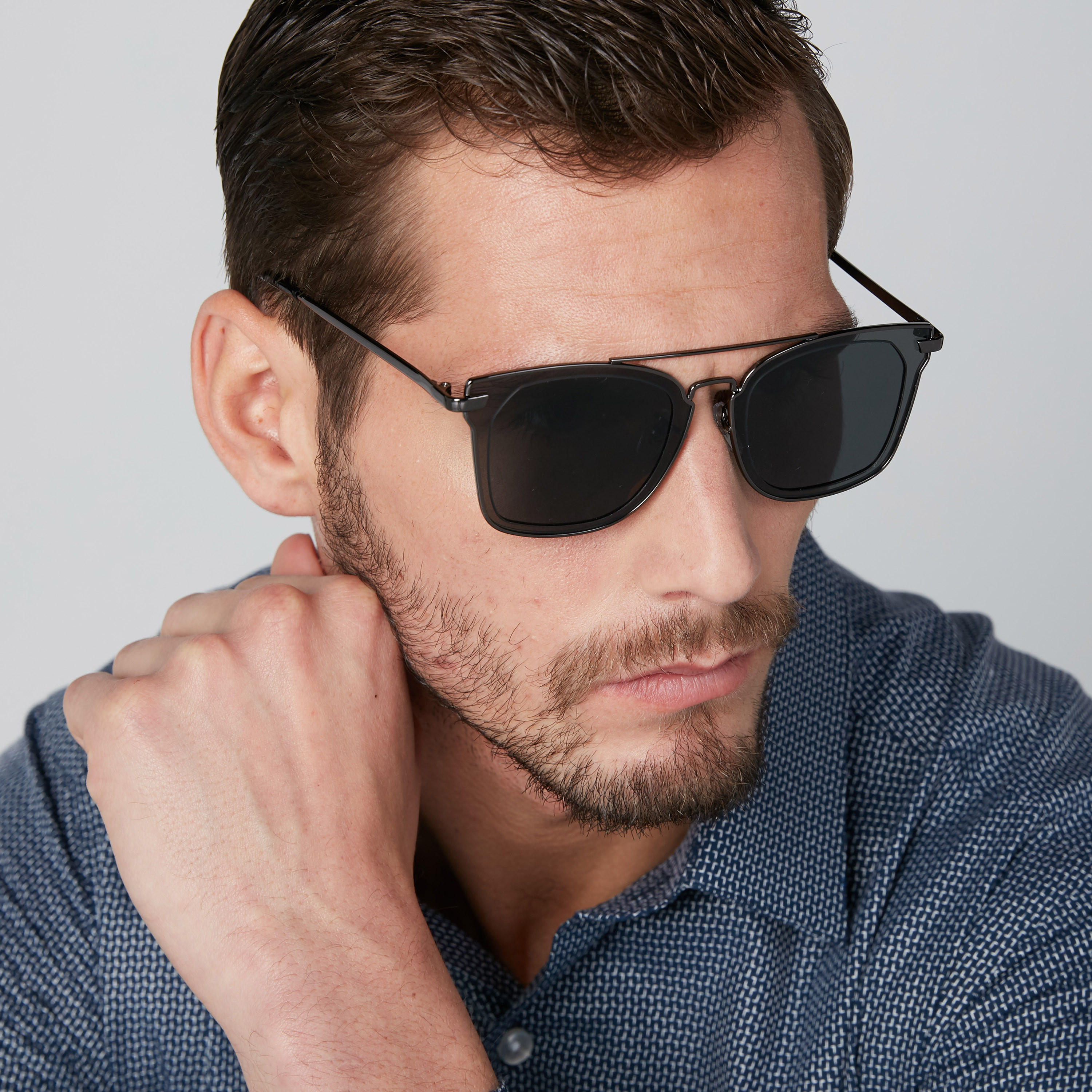 Full Rim Square Wayfarer Sunglasses-men-sunglasses-image-2