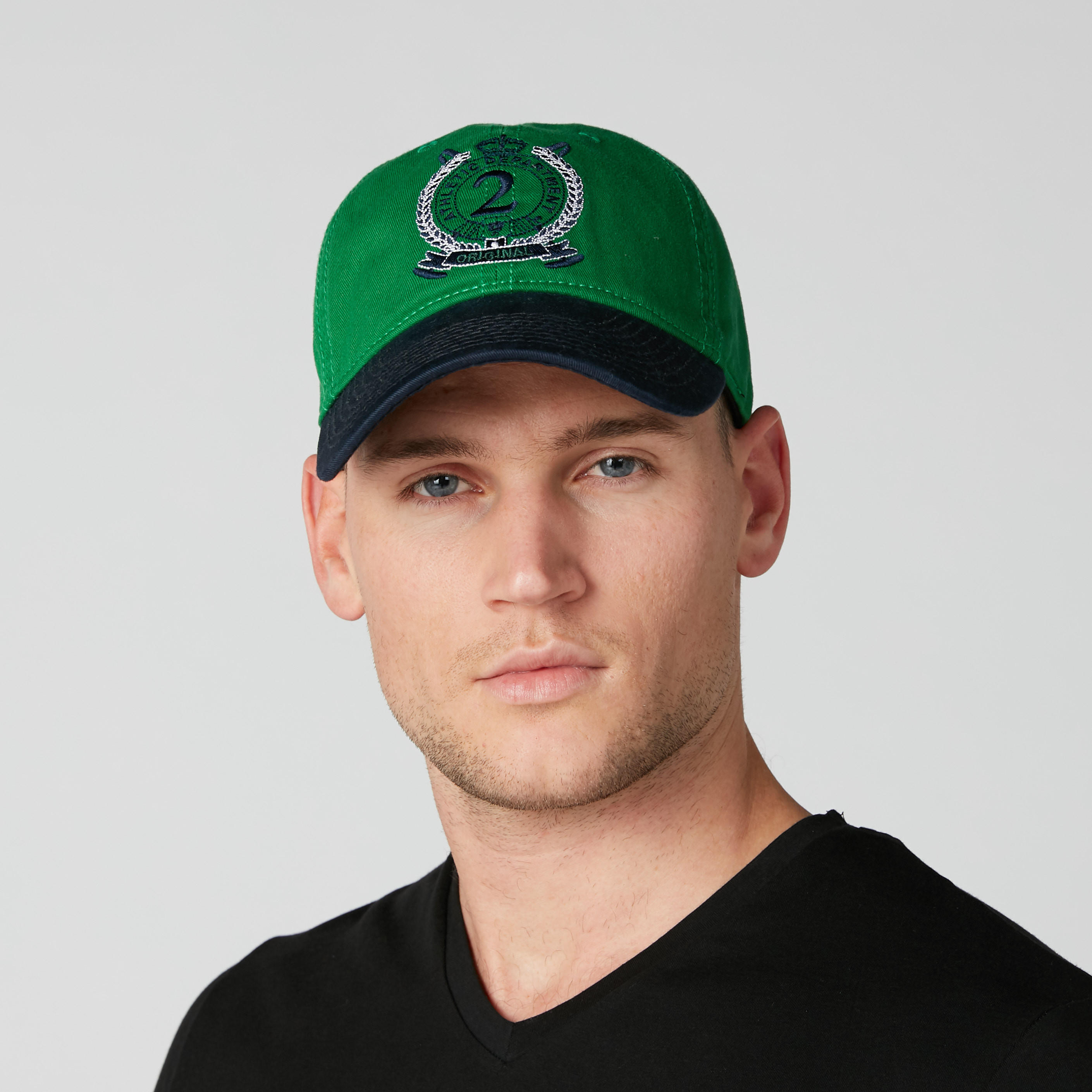 قبعة كاب مطرّزة بثنية إغلاق-men-caps-image-2