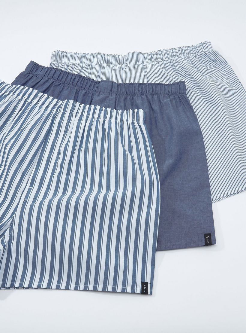 سراويل بوكسر بخصر مطّاطي - طقم من 3 قطع-men-clothing-innerwear-underwear-image-1
