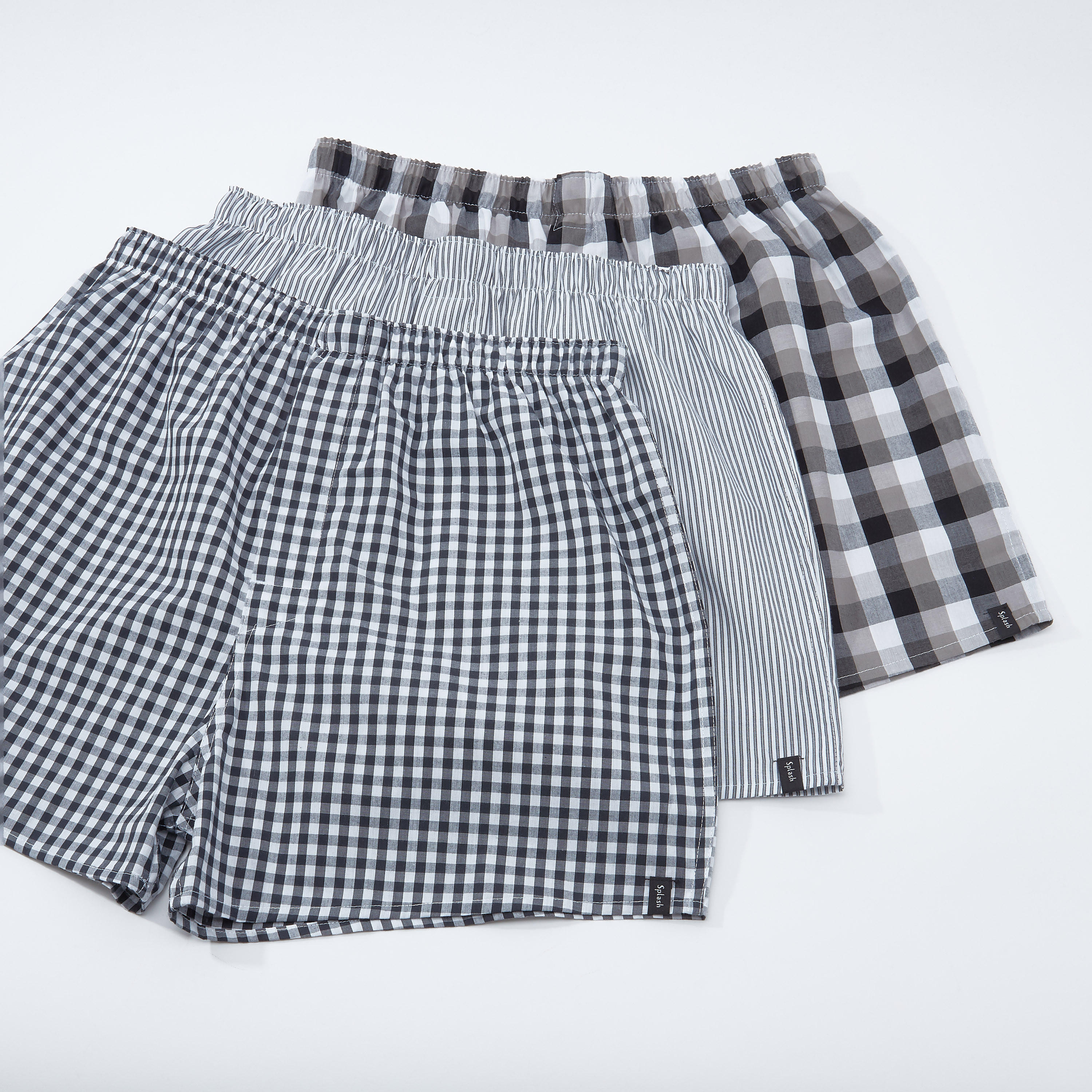 سراويل بوكسر بخصر مطّاطي وطبعات - طقم من 3 قطع-men-clothing-innerwear-underwear-image-1
