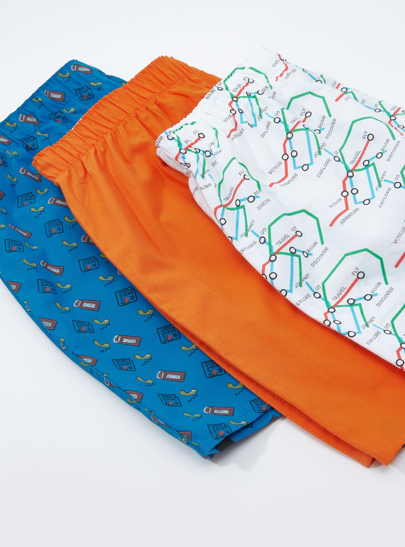 سراويل بوكسر متنوعة بخصر مطّاطي - طقم من 3 قطع-men-clothing-innerwear-underwear-image-3