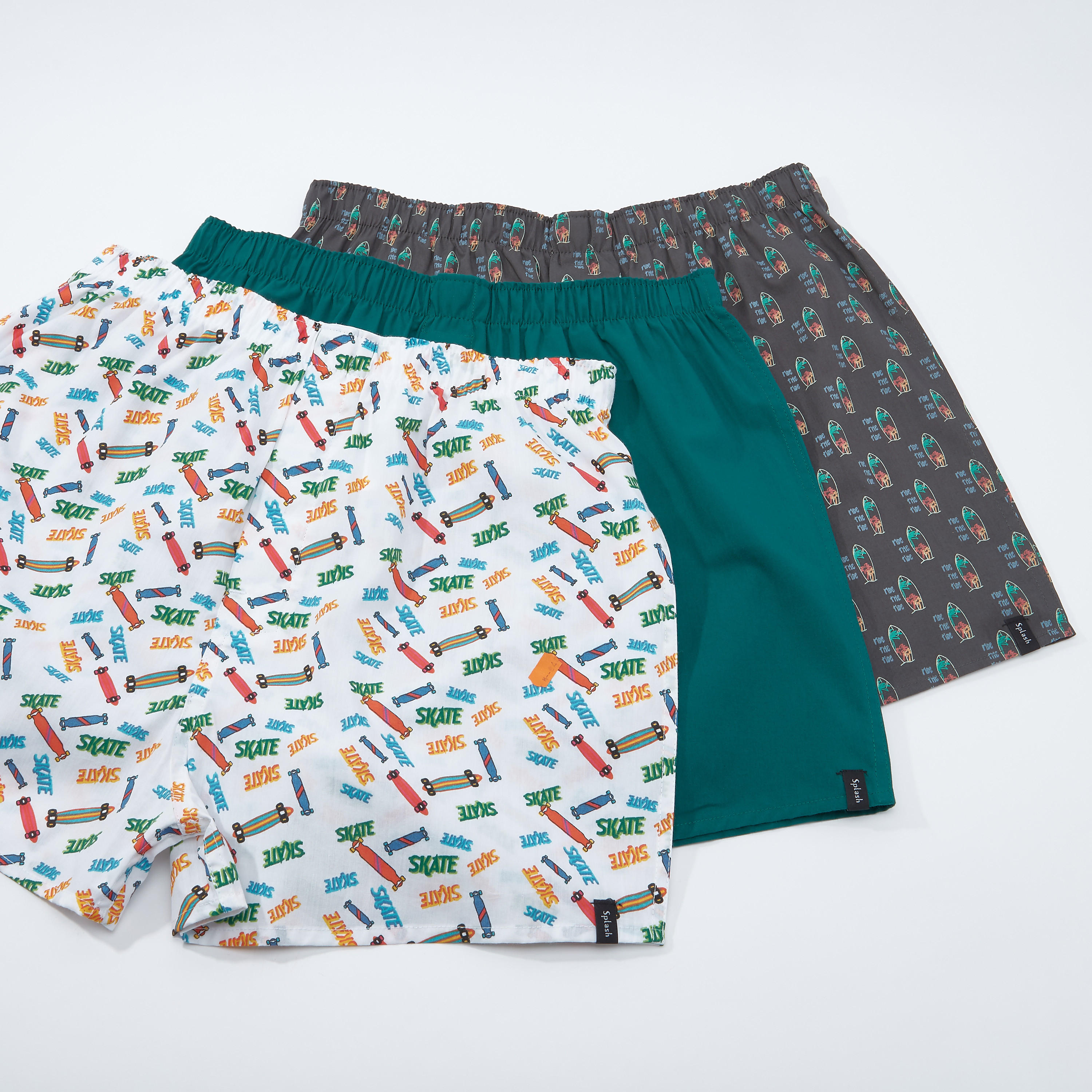 Assorted Boxer Briefs with Elasticised Waistband - Set of 3-men-clothing-innerwear-underwear-image-1