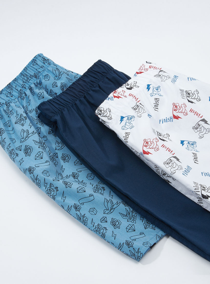 سراويل بوكسر متنوعة بخصر مطّاطي - طقم من 3 قطع-men-clothing-innerwear-underwear-image-3