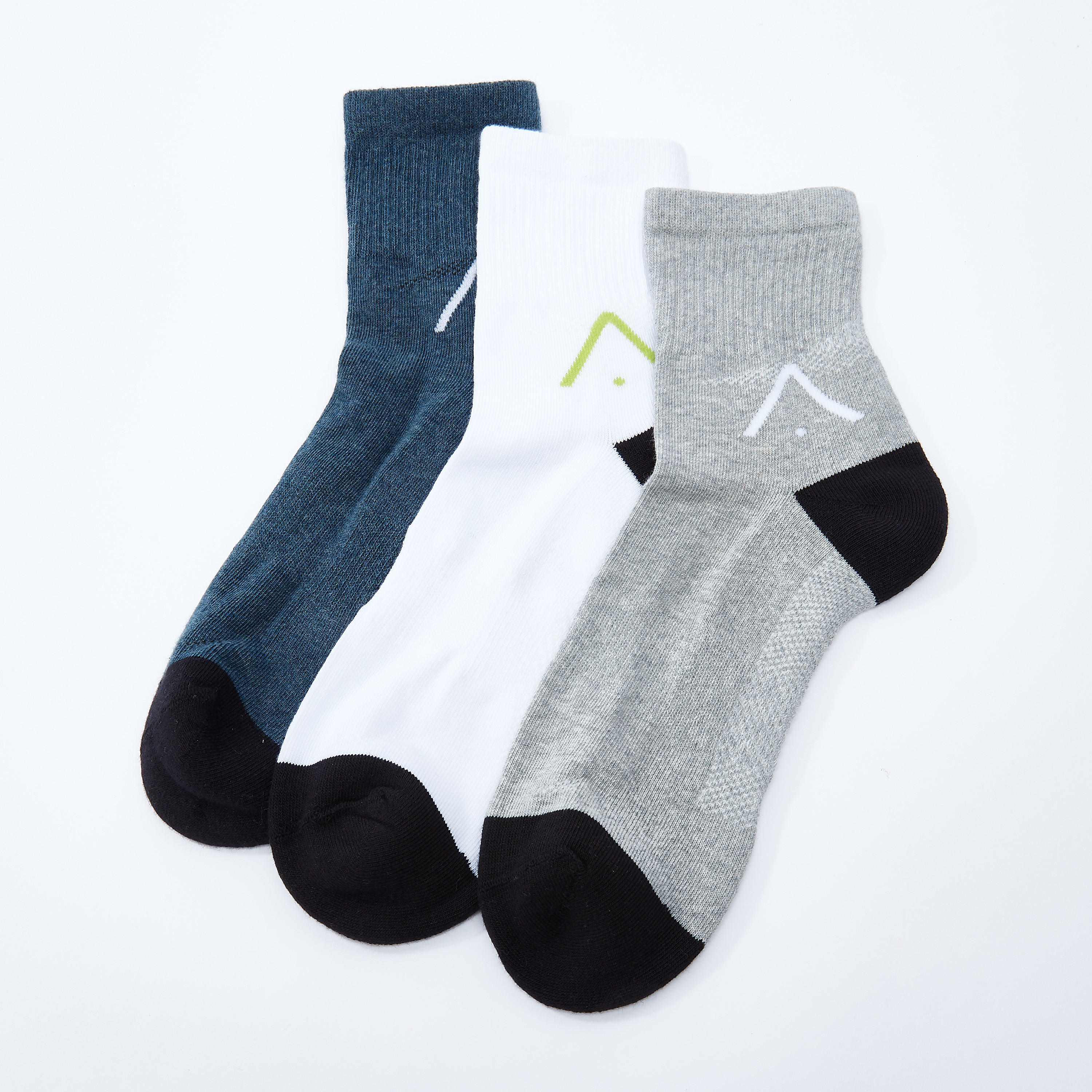 جوارب قصيرة بحوّاف مضلعة - طقم من 3 أزواج-men-socks-image-3