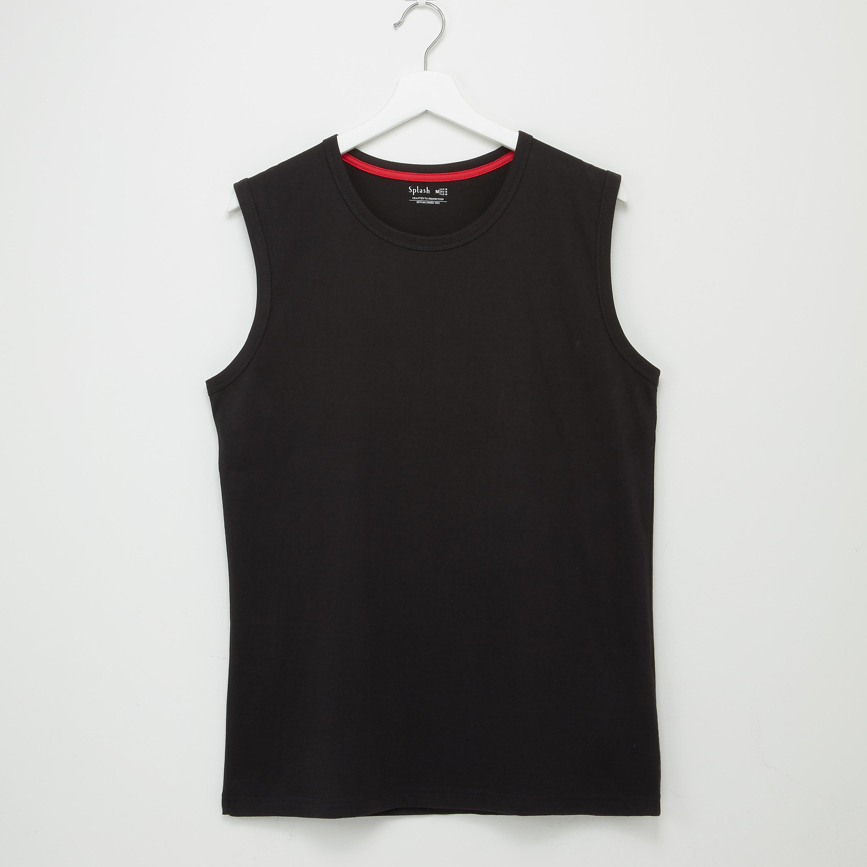 Textured Vest with Round Neck-men-clothing-tshirtsandpolos-vests-image-1