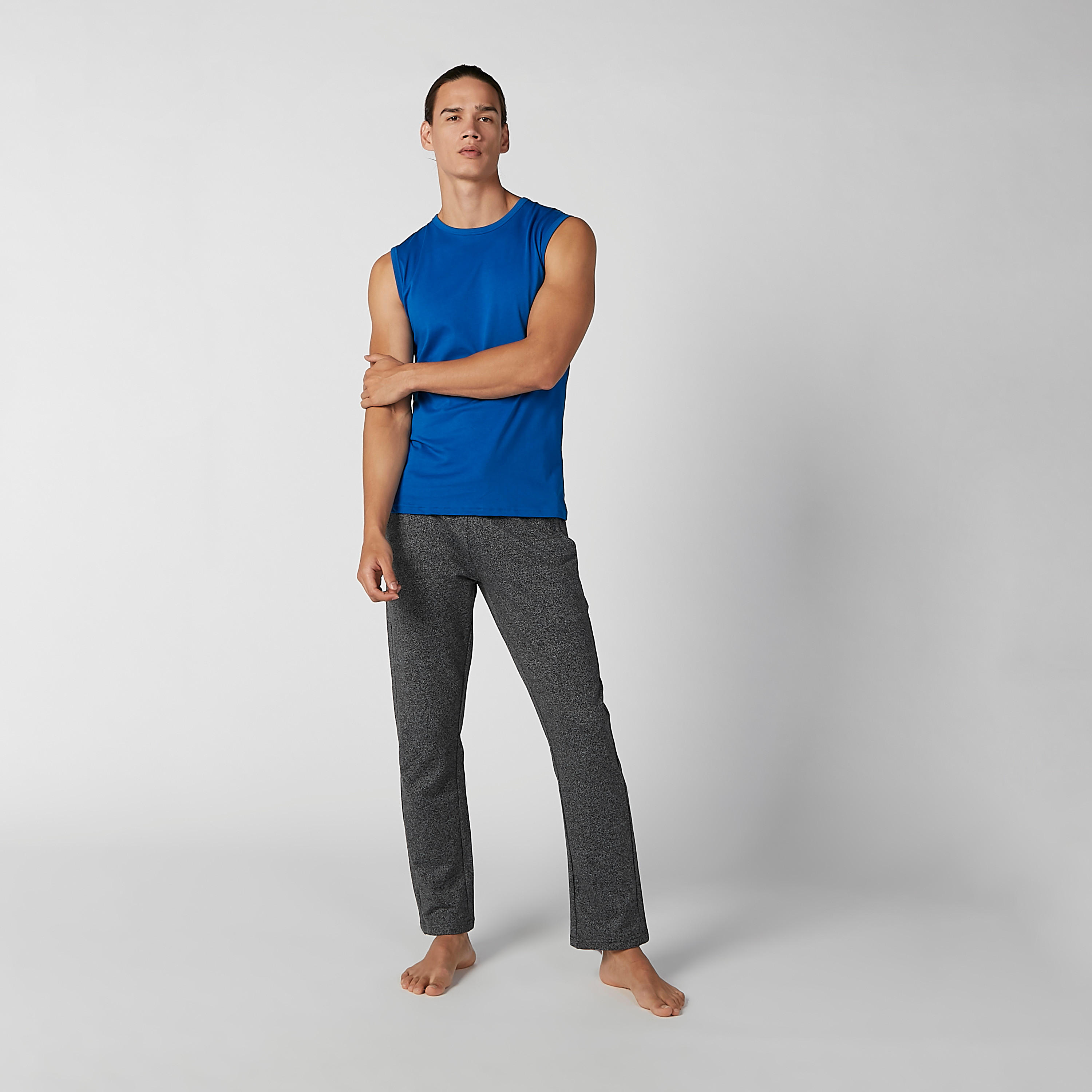 Plain Sleeveless Vest with Round Neck-men-clothing-tshirtsandpolos-vests-image-2
