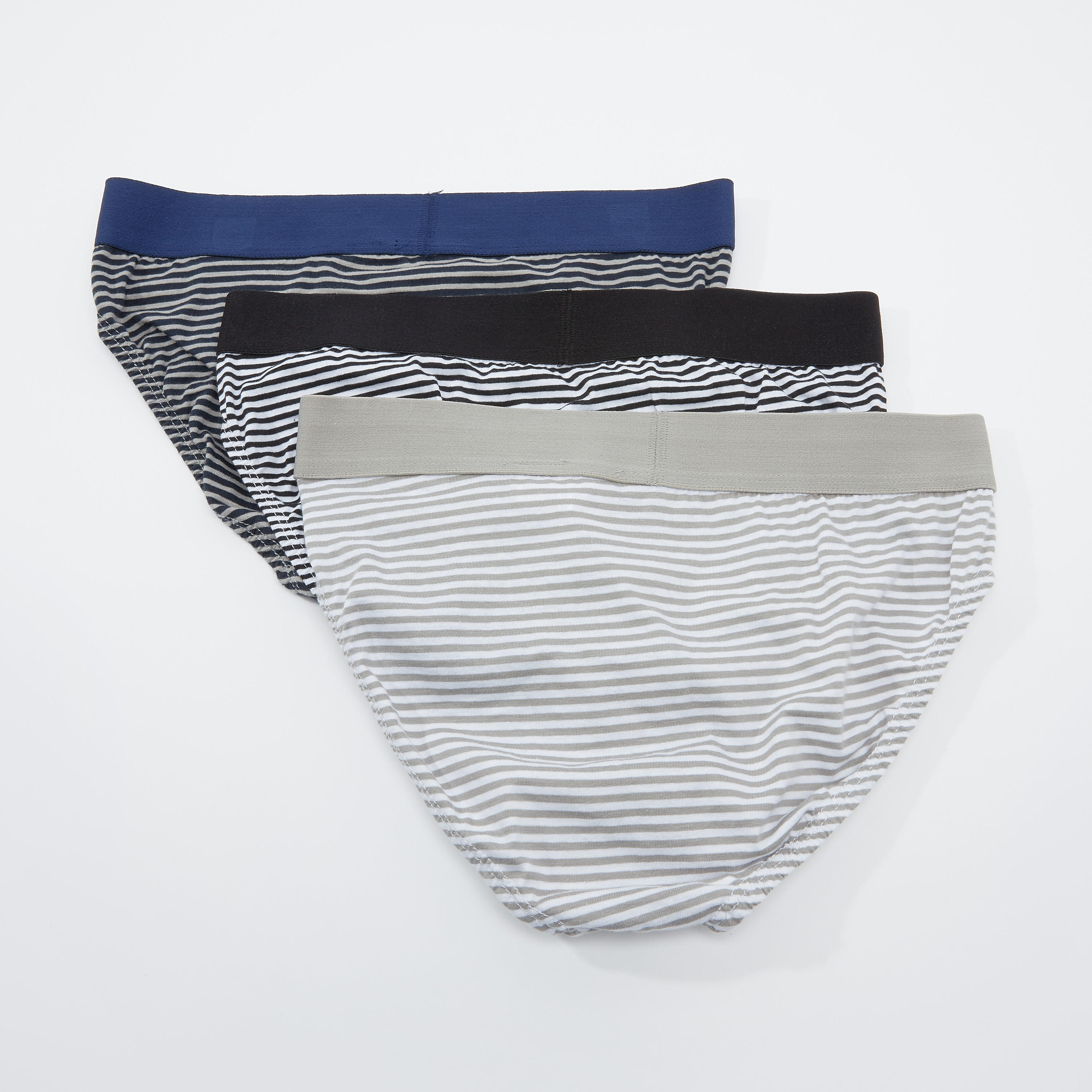 سروايل داخلية مقلّمة بخصر مطاطي - طقم من 3 قطع-men-clothing-innerwear-underwear-image-2