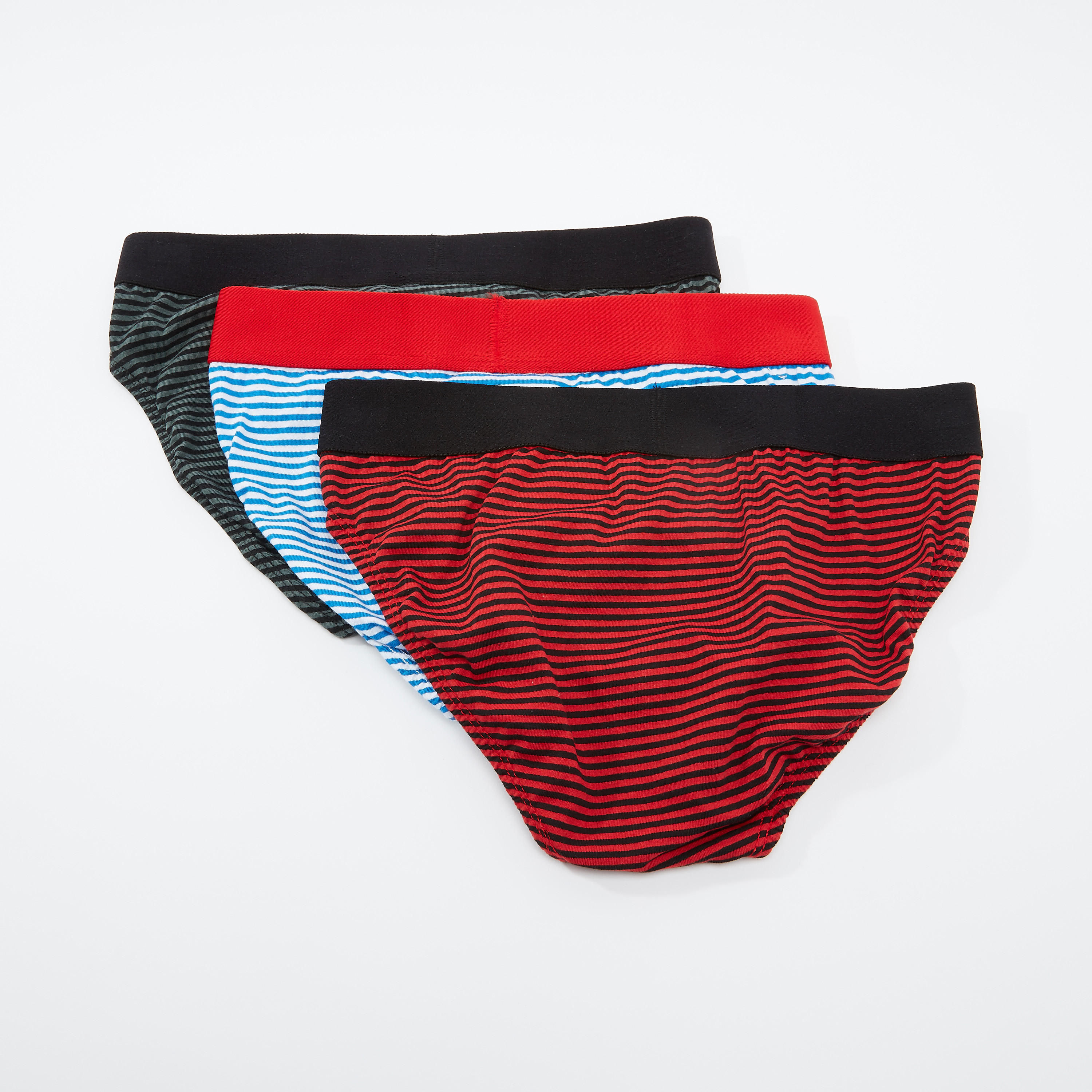 سراويل داخلية مقلّمة بخصر مطّاطي عريض - طقم من 3 قطع-men-clothing-innerwear-underwear-image-3