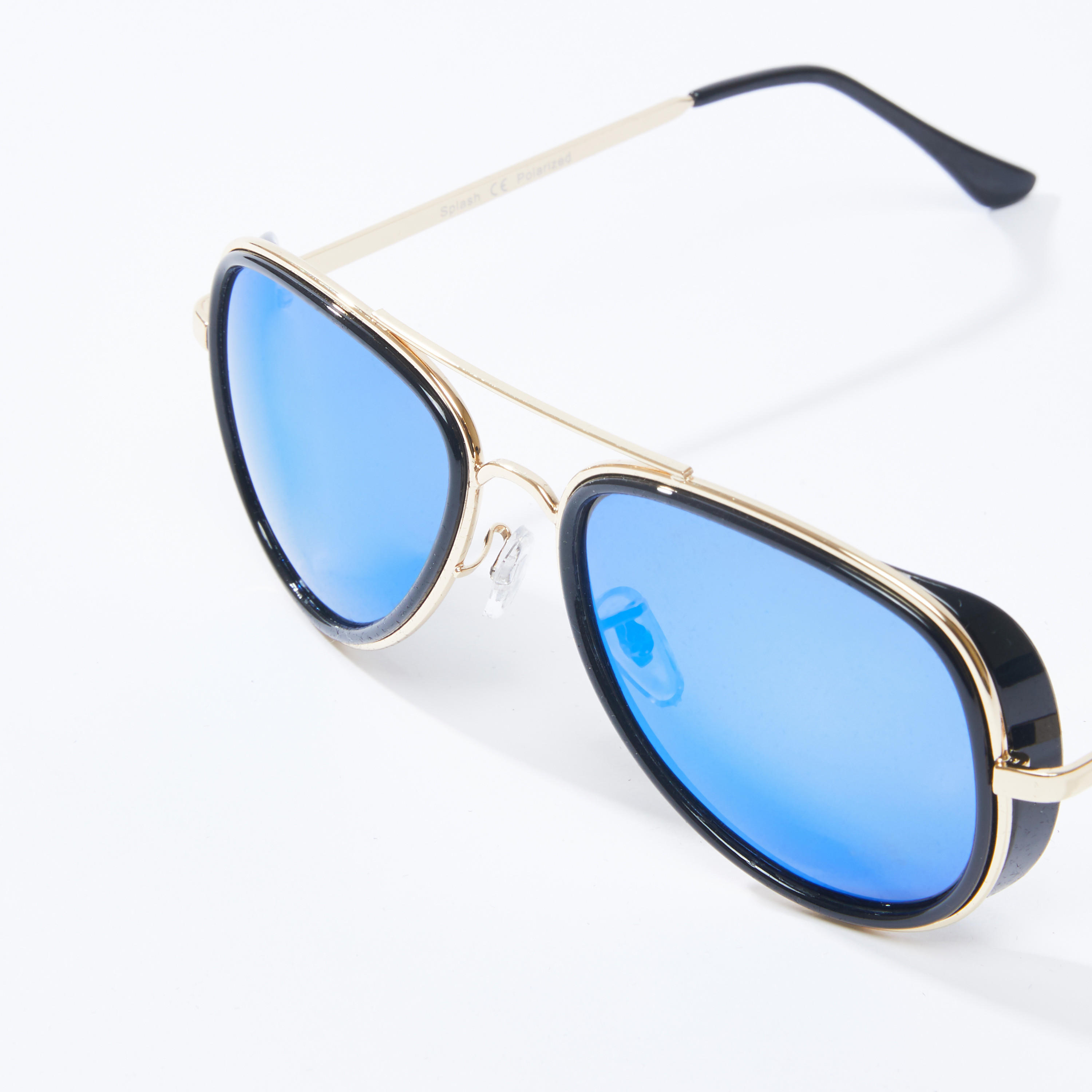 Metallic Full Rim Sunglasses-men-sunglasses-image-4