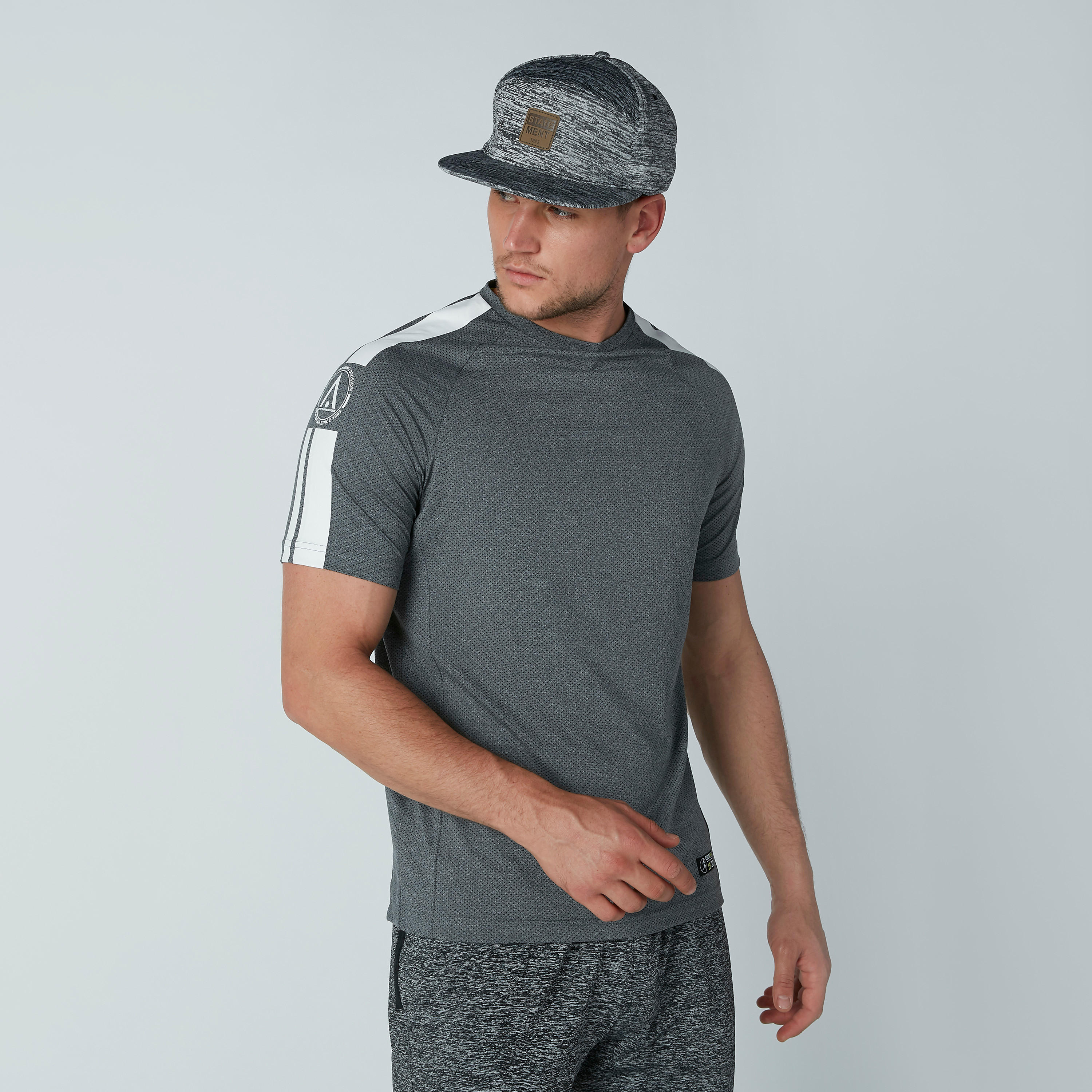 Textured Cap with Snap Closure-men-caps-image-2