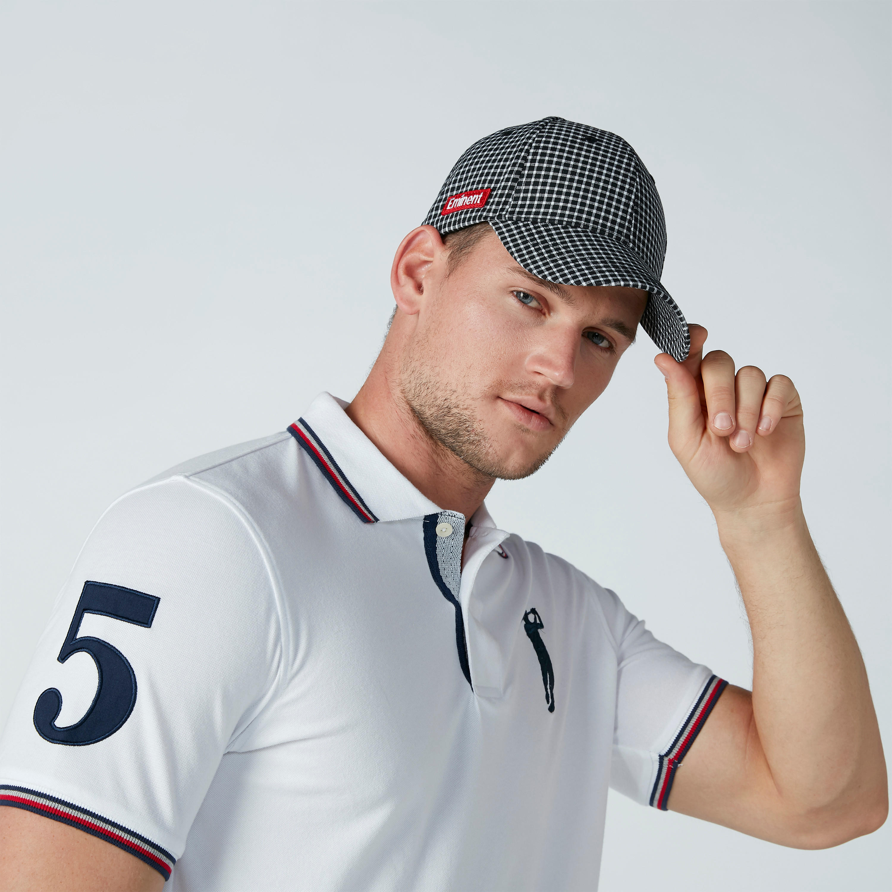قبعة كاب كاروهات بثنية إغلاق-men-caps-image-2