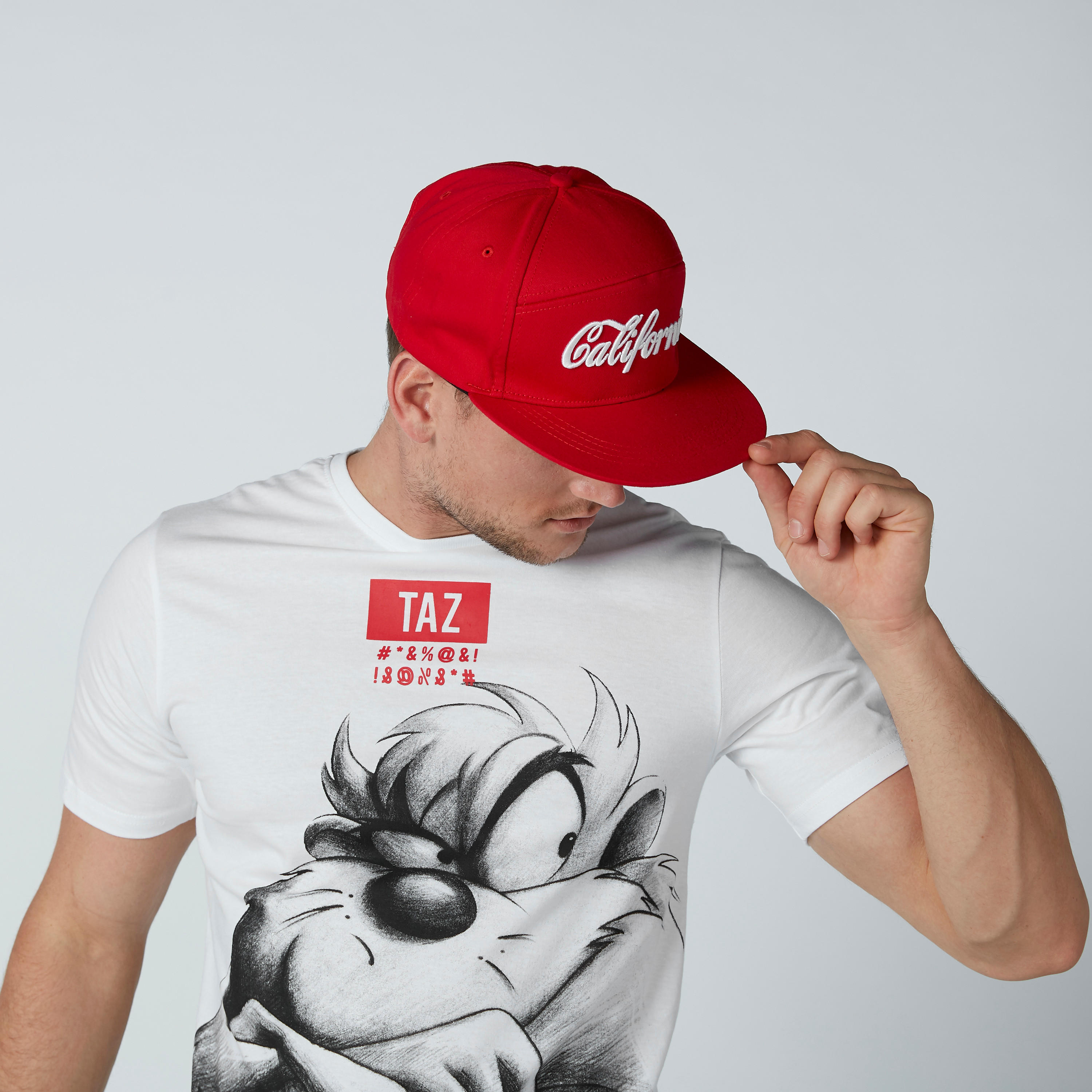 Textured Cap with Snap Closure-men-caps-image-2