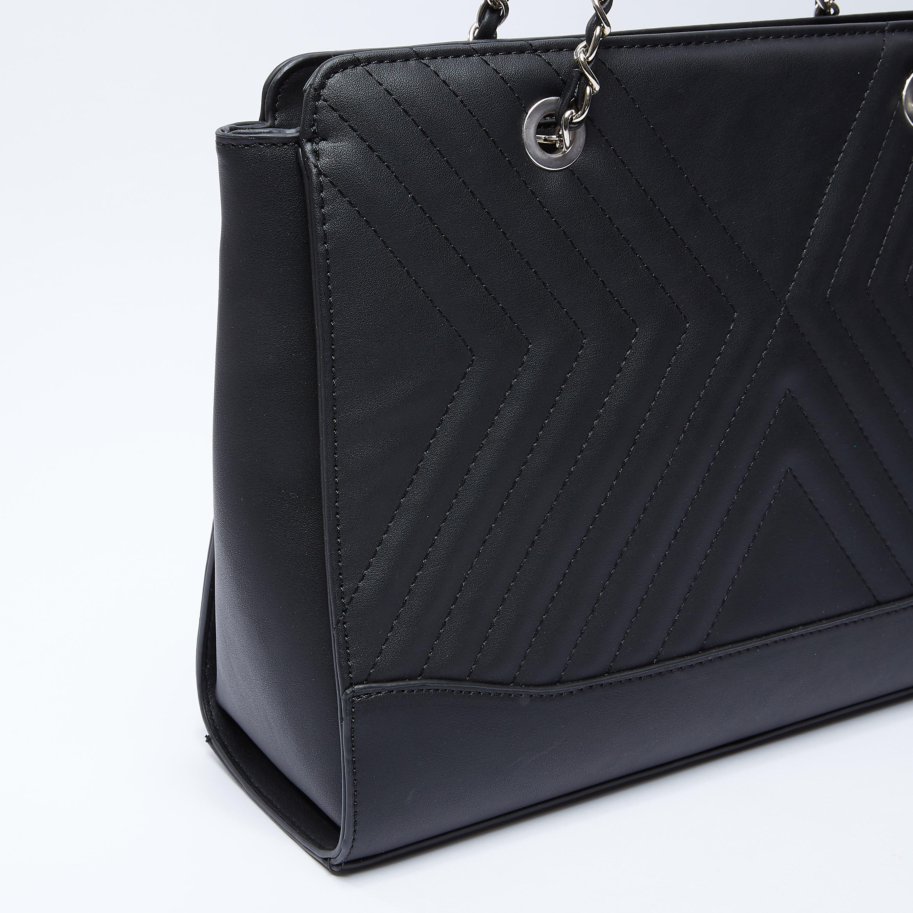 حقيبة يد مبطّنة بمقابض مزدوجة وسحاب إغلاق-women-bagsandwallets-handbags-image-1