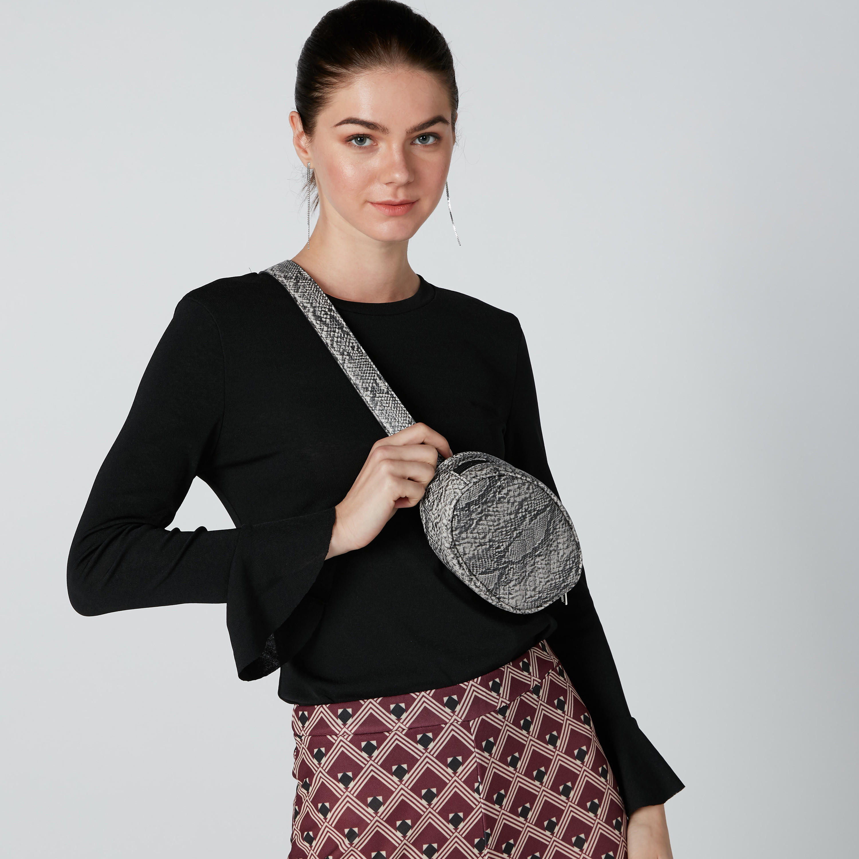 Animal Printed Fanny Pack with Zip Closure-women-bagsandwallets-handbags-image-2