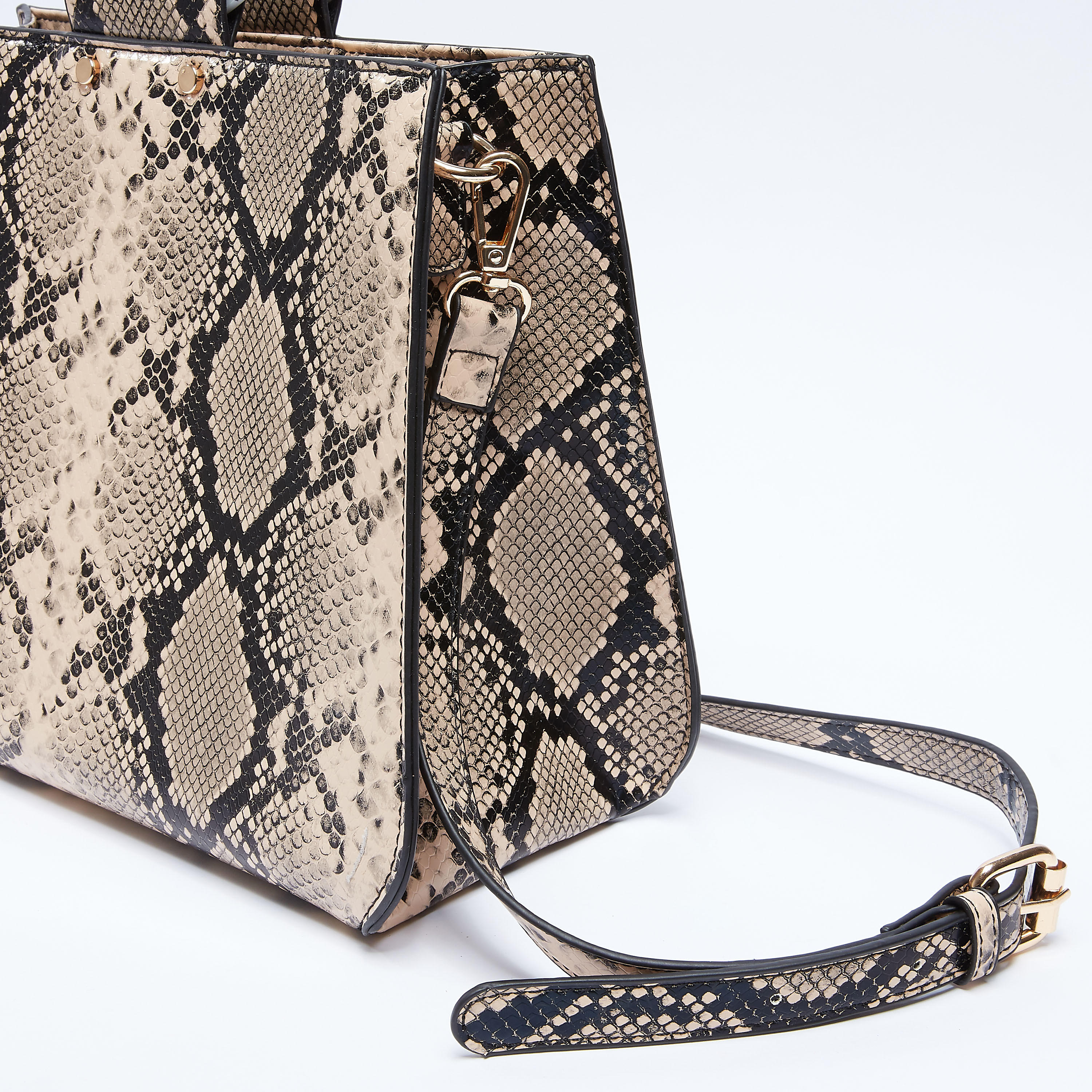 Animal Printed Handbag with Top Handle and Zip Closure-women-bagsandwallets-handbags-image-5