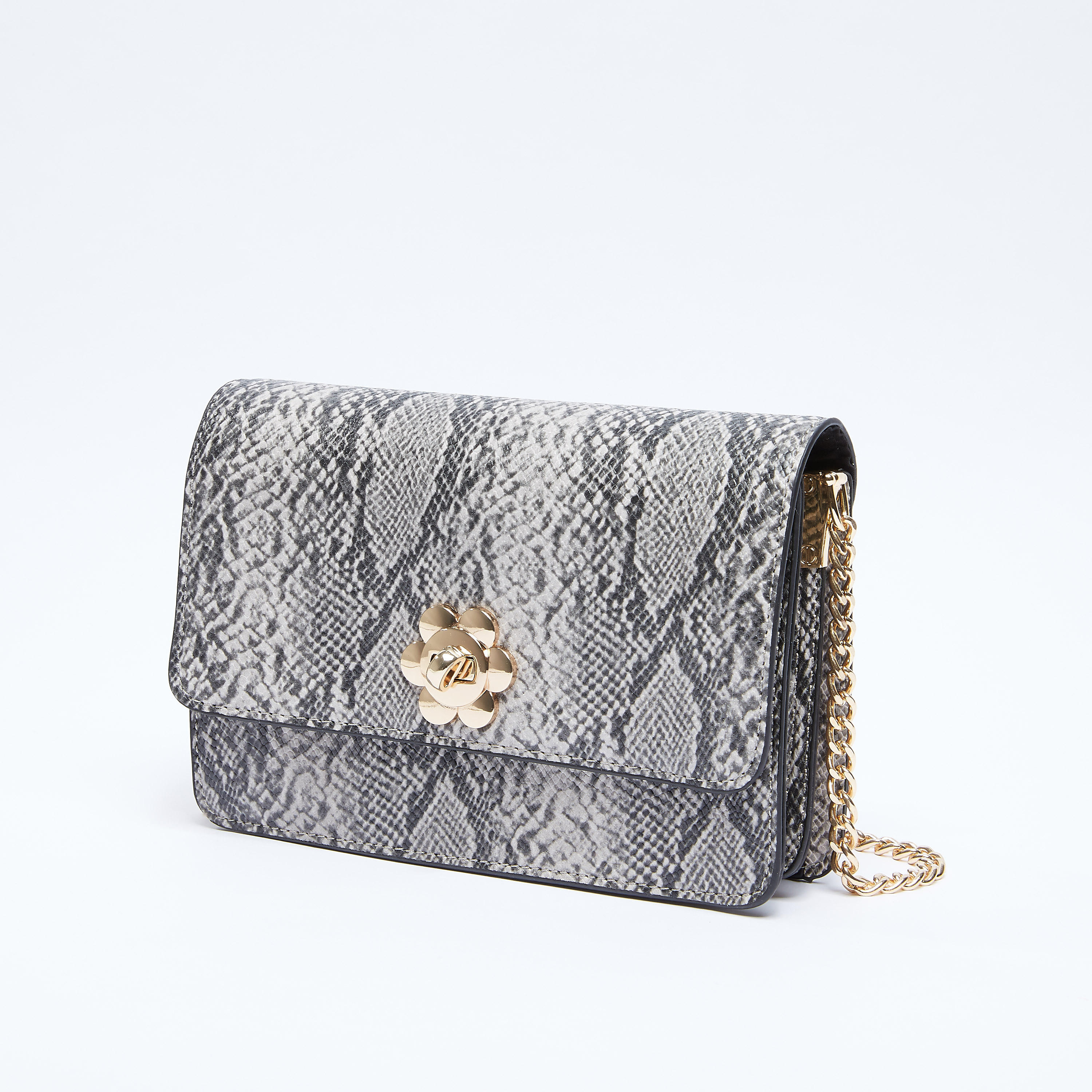 Animal Printed Satchel Bag with Twist Lock-women-bagsandwallets-handbags-image-1