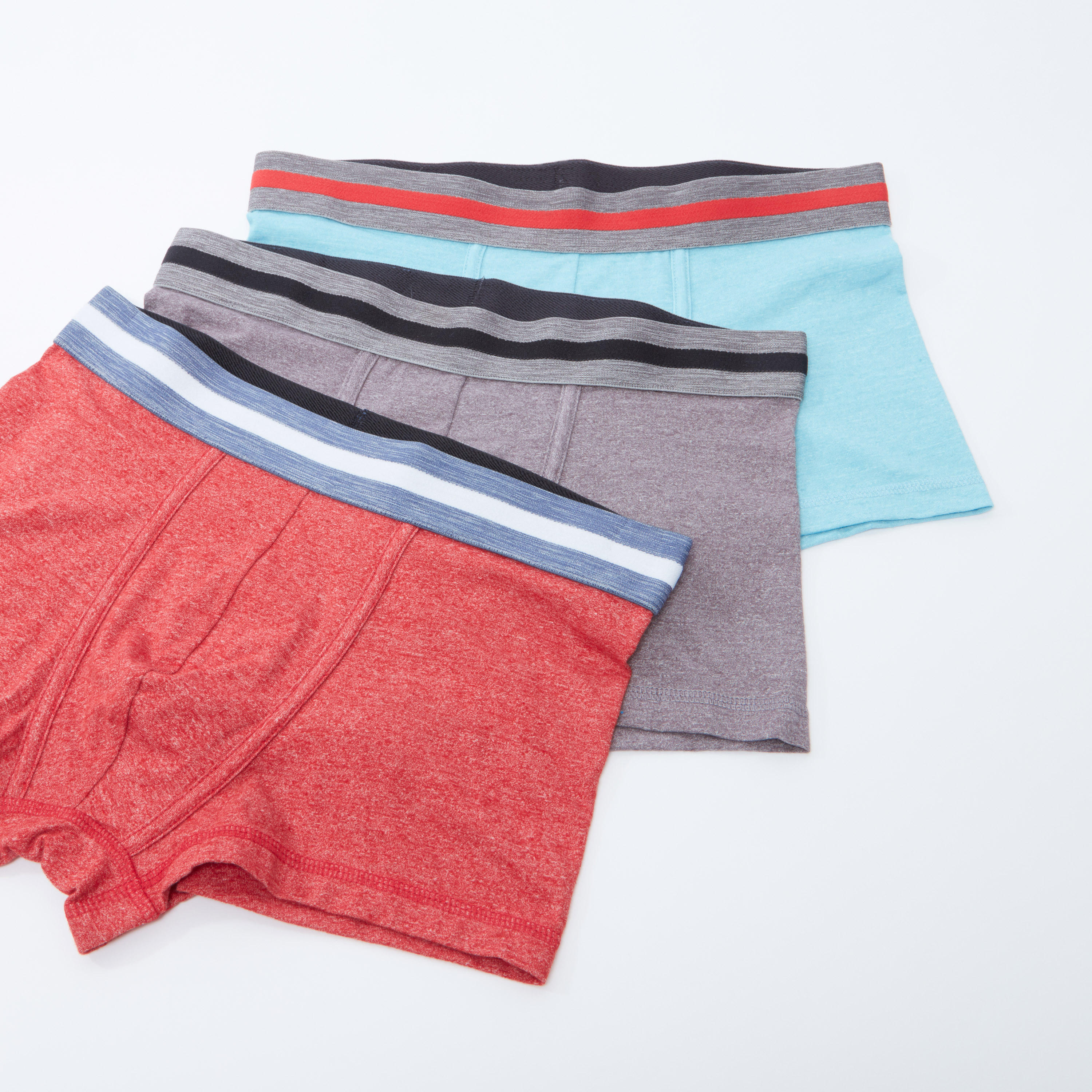 سراويل داخلية سادة بخصر مطّاطي عريض - طقم من 3 قطع-men-clothing-innerwear-underwear-image-1