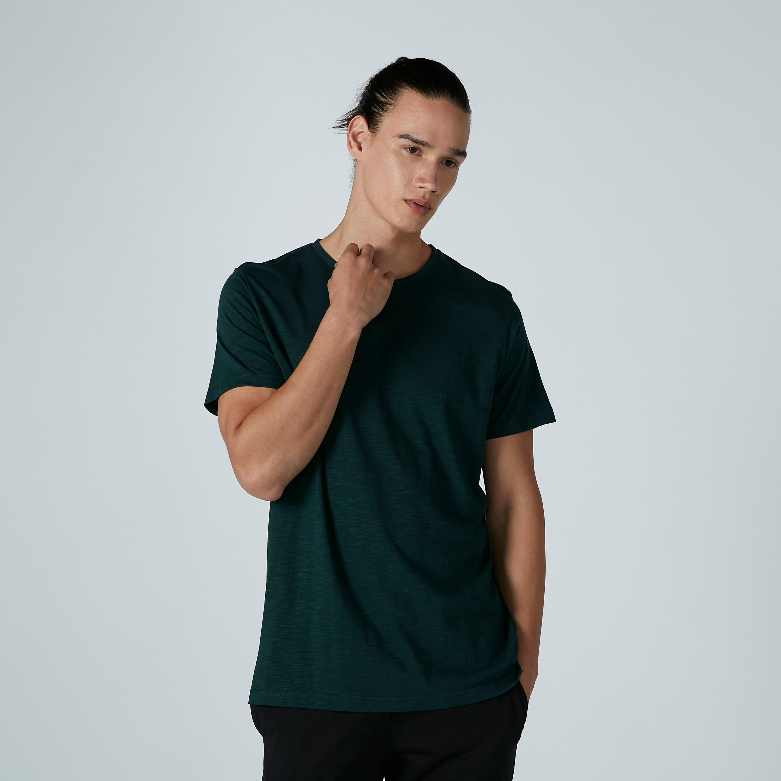 Solid Round Neck T-shirt and Pyjama Set-men-clothing-nightwear-sets-image-1