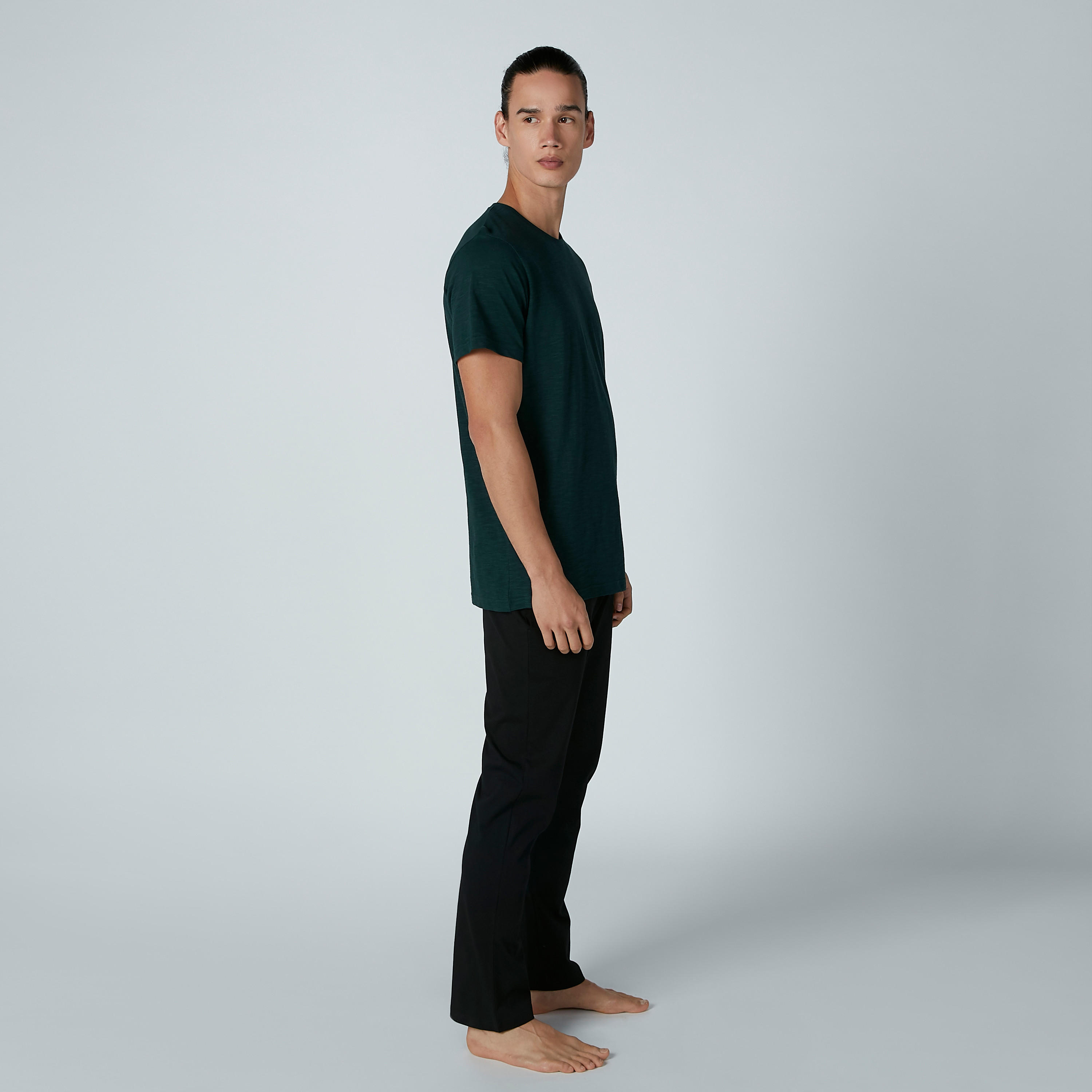 Solid Round Neck T-shirt and Pyjama Set-men-clothing-nightwear-sets-image-2
