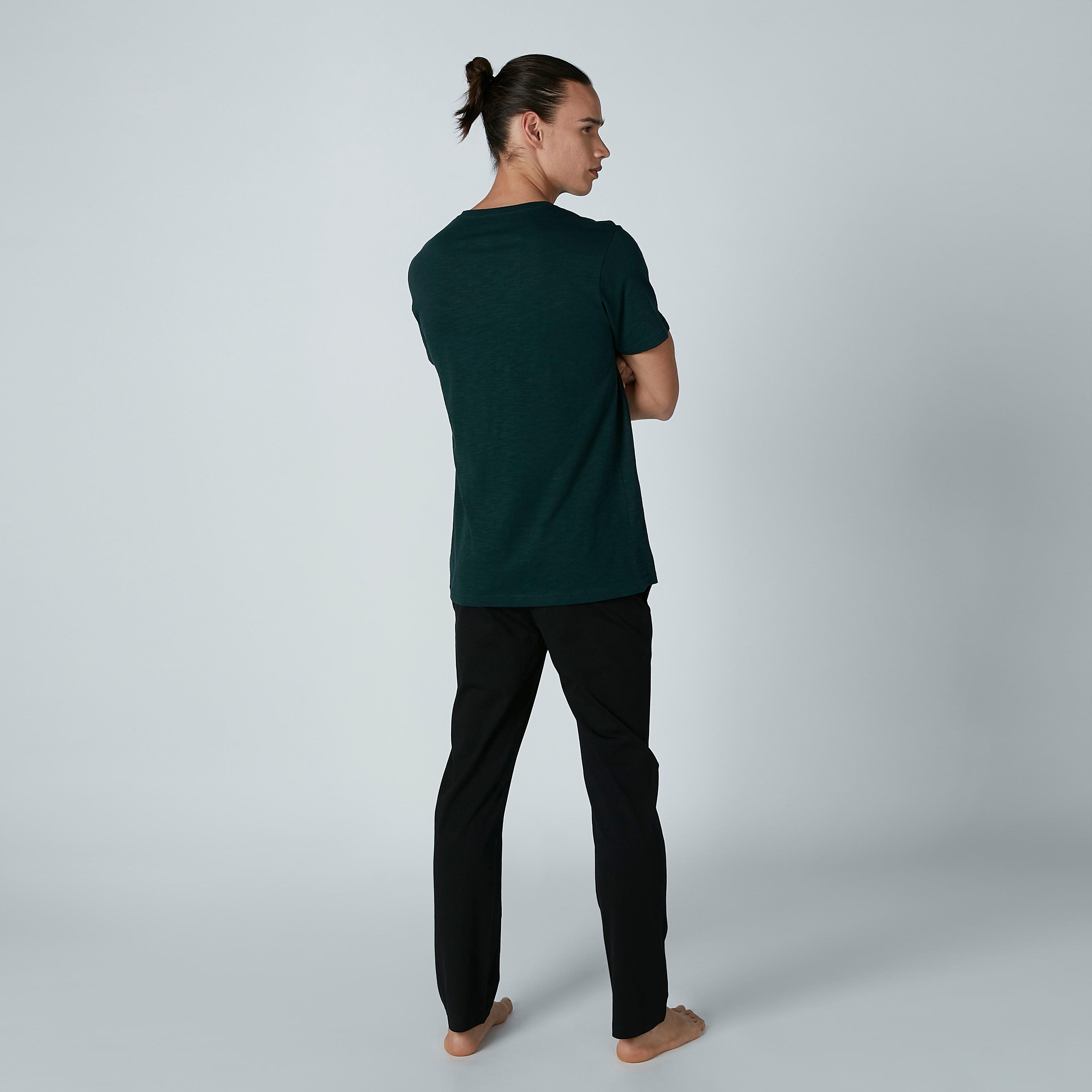 Solid Round Neck T-shirt and Pyjama Set-men-clothing-nightwear-sets-image-4