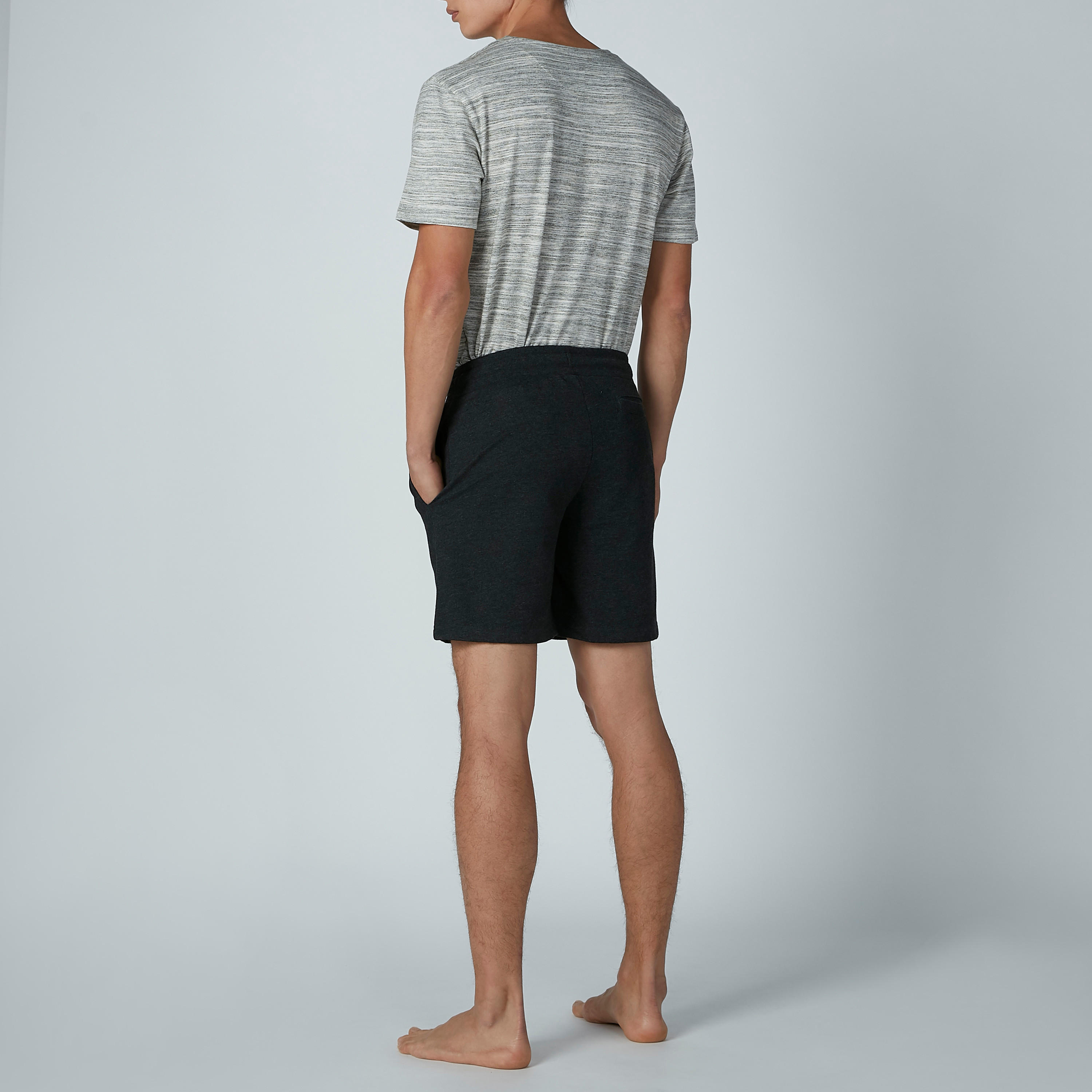 تيشيرت بأكمام سادة وجيب على الصدر-men-clothing-nightwear-sets-image-4